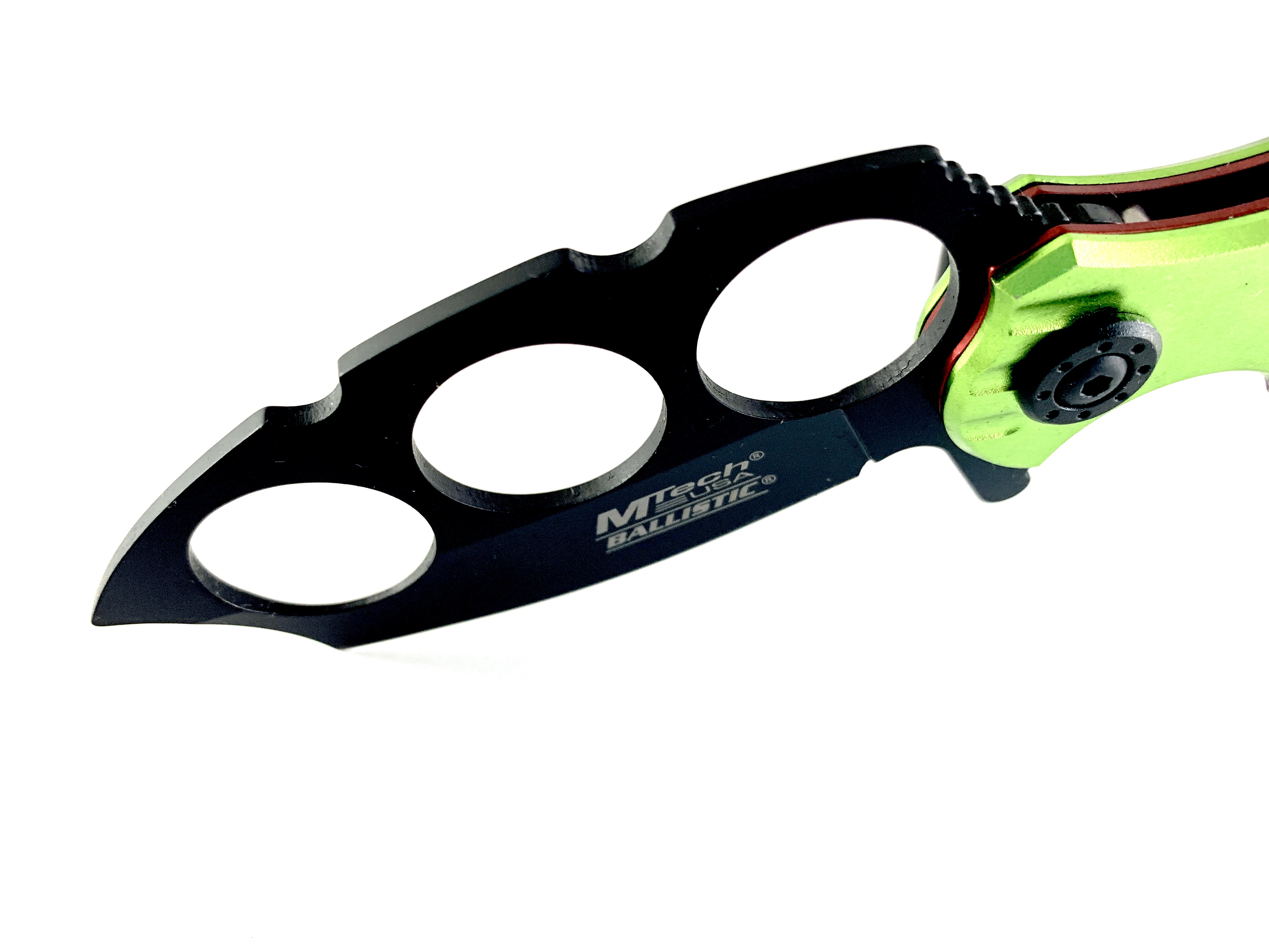 MTECH USA BALLISTIC MT-A863 - фосфорно зелен сгъваем автоматичен нож бокс