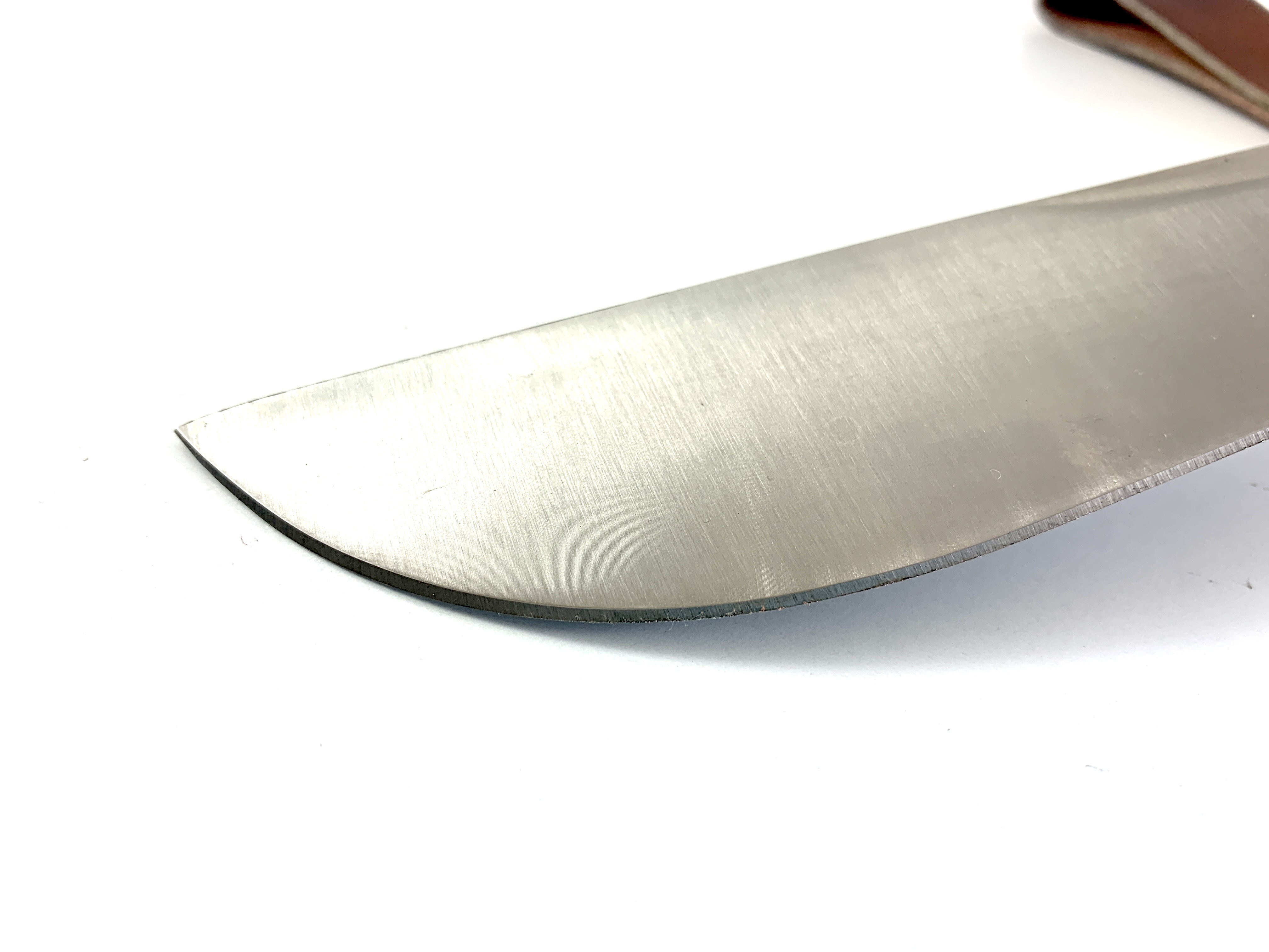 Мачете нож голям фултанг с кожена кания - Knives KSA 2020