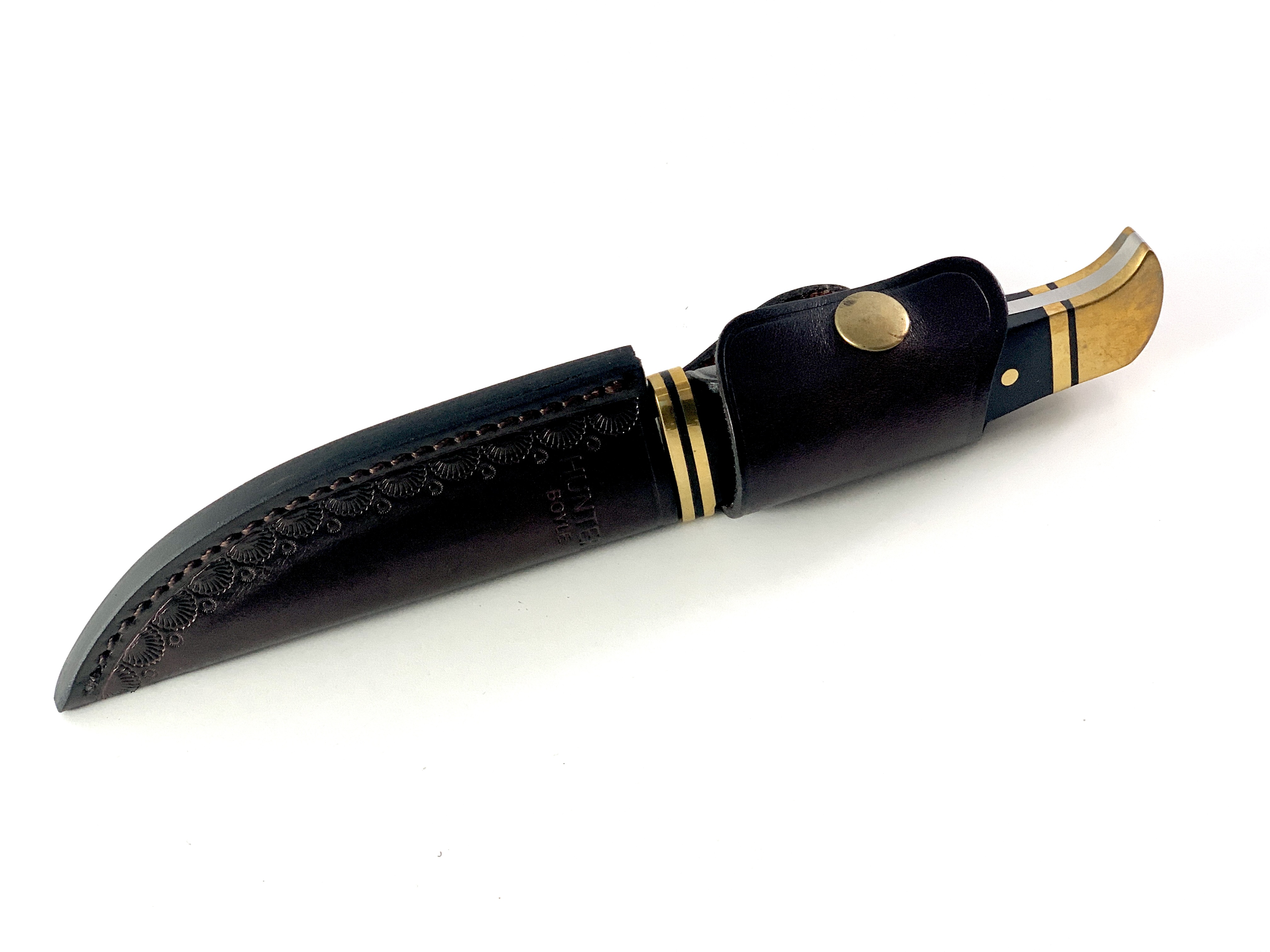 Ловен нож масивен Black wood фултанг DC53 steel Bowie - Knives