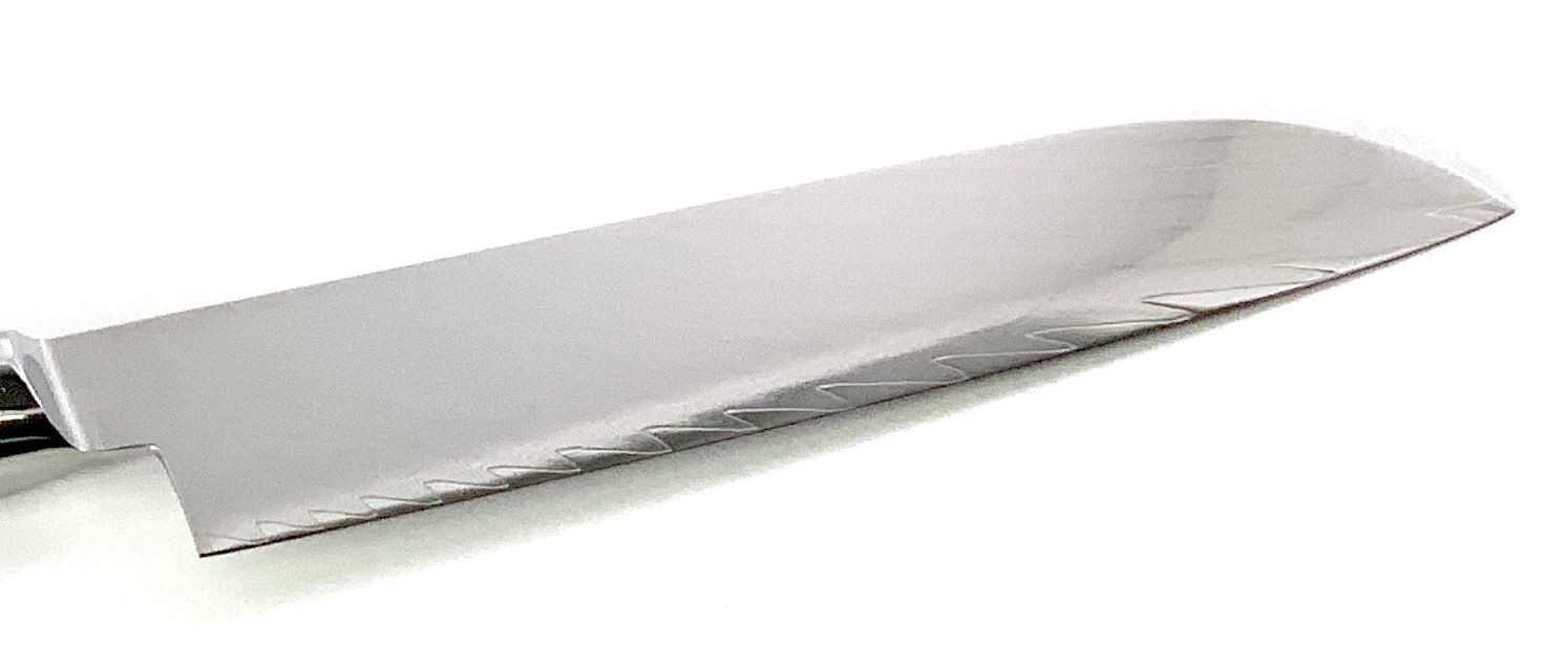 Професионален кухненски нож Santoku DAMASK - J005 полирана дръжка от дърво и смола Професионален кухненски нож Santoku DAMASK - J005 полирана дръжка от дърво и смола