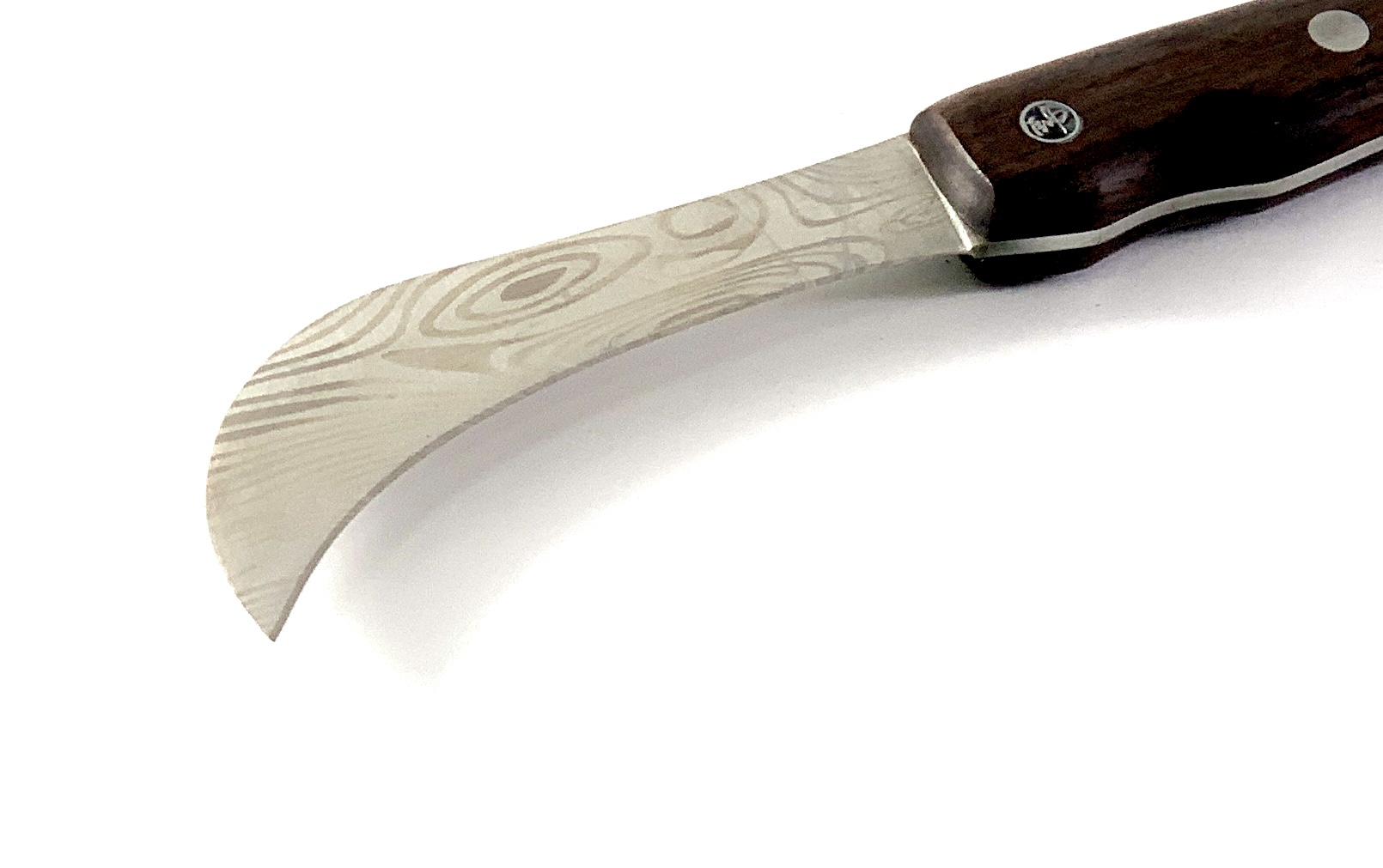 Нож с кожен кафяв калъф с извито острие Knives DV9089
