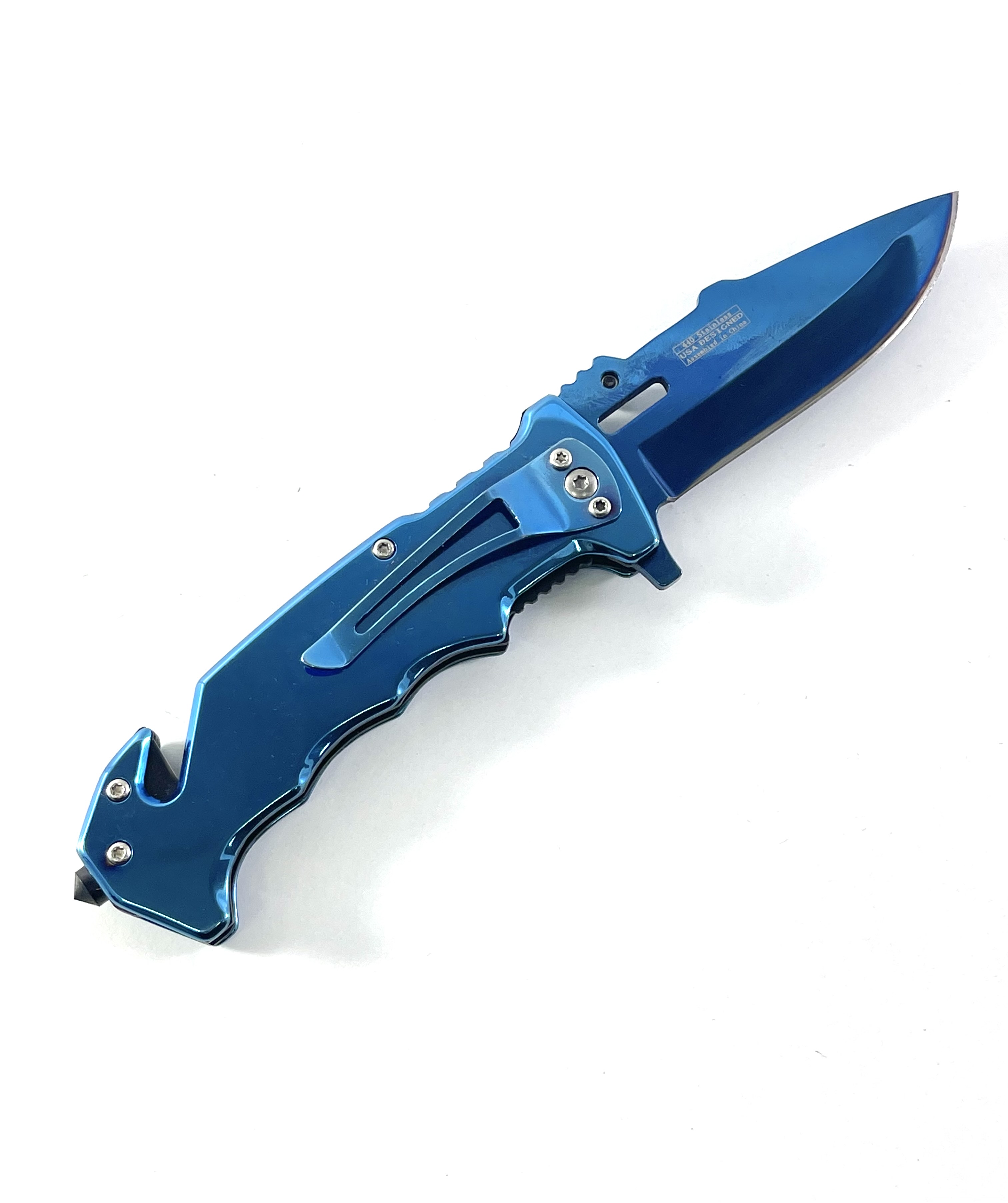 Сгъваем автоматичен джобен нож Орел - Falcon Blue knife