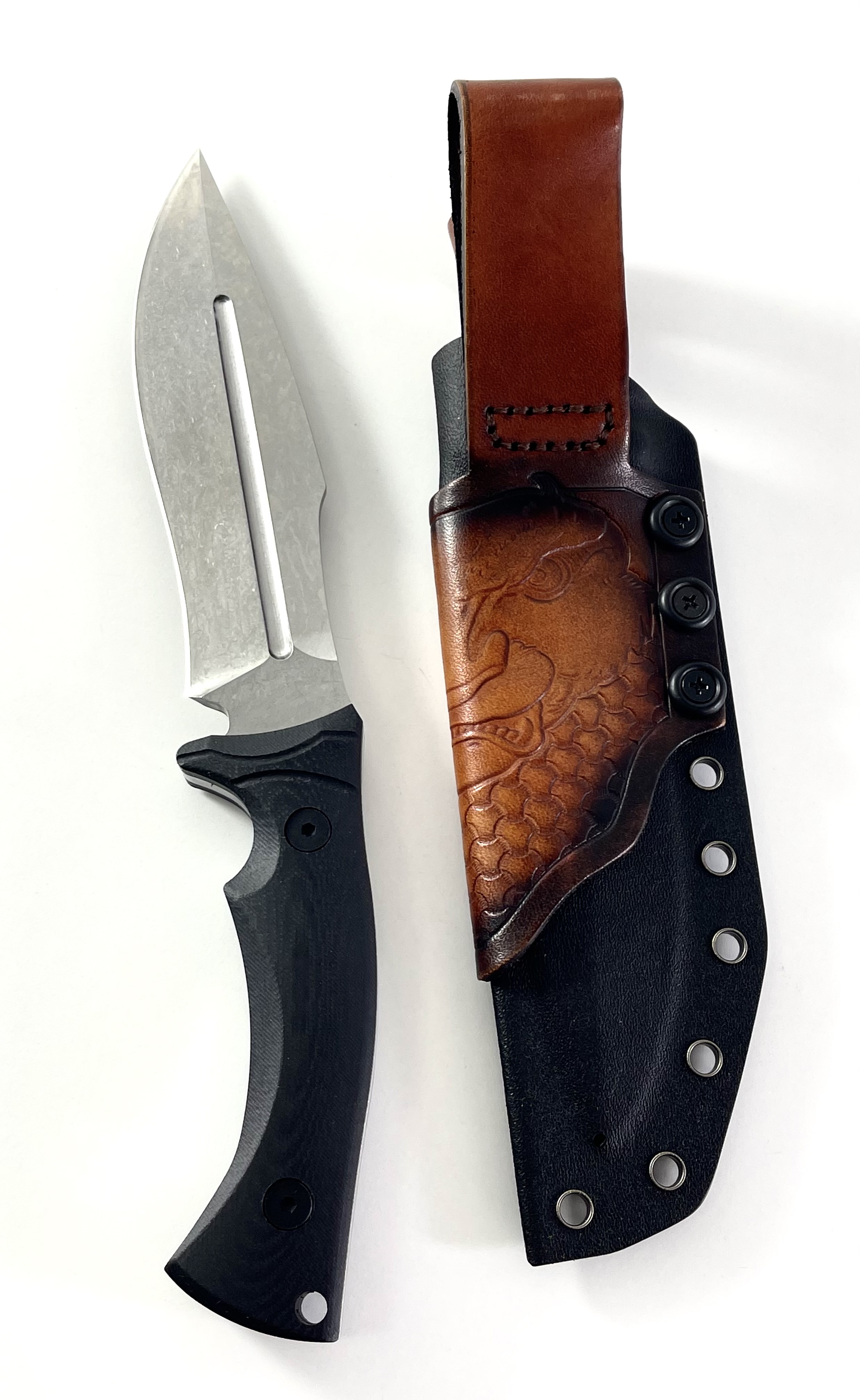 Military Bowie knife Ловен нож G10 Handle Kydex sheet - Knife FF22 Military Bowie knife Ловен нож G10 Handle Kydex sheet - Knife FF22