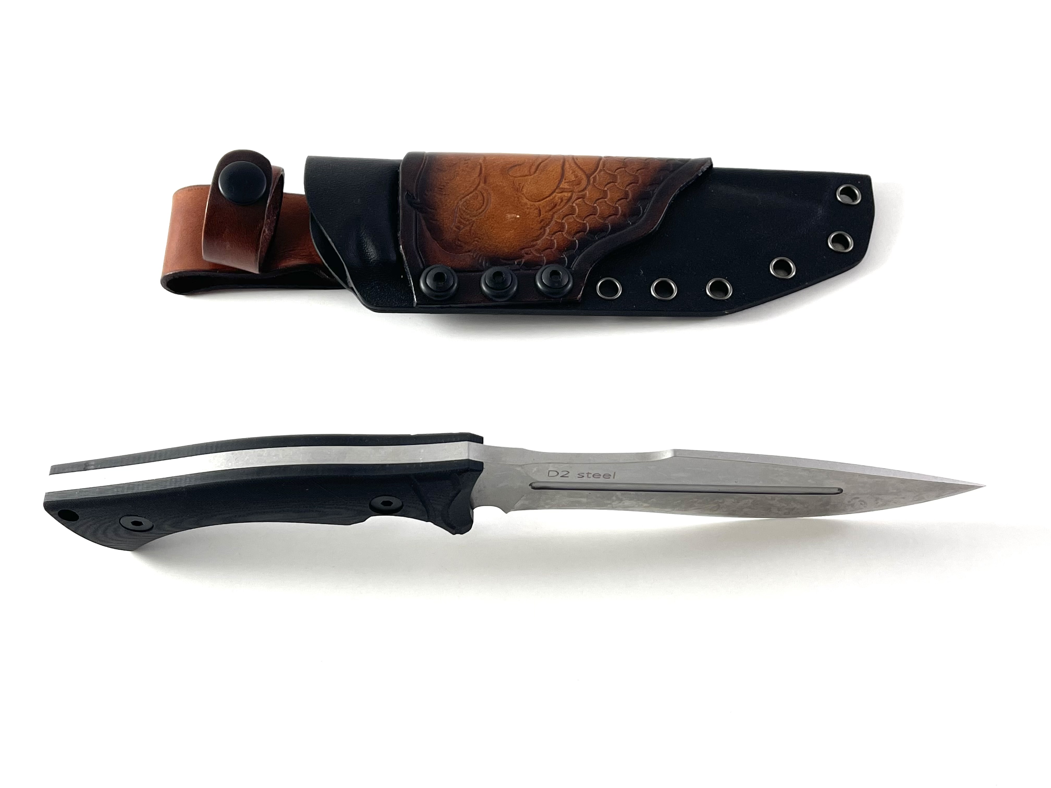 Military Bowie knife Ловен нож G10 Handle Kydex sheet - Knife FF22 Military Bowie knife Ловен нож G10 Handle Kydex sheet - Knife FF22