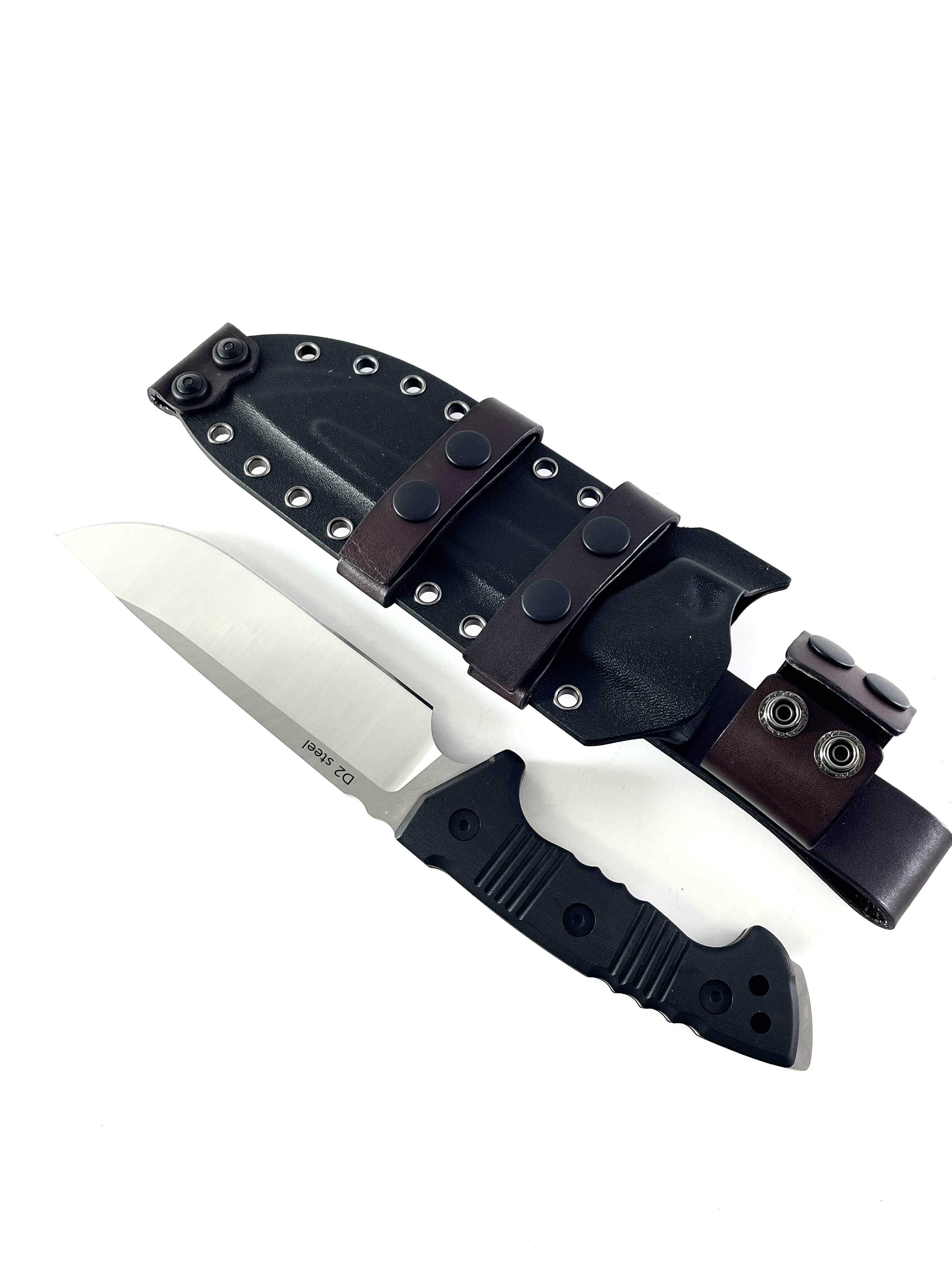 Military Bowie knife Ловен нож G10 Handle Kydex sheet - Knife FF11