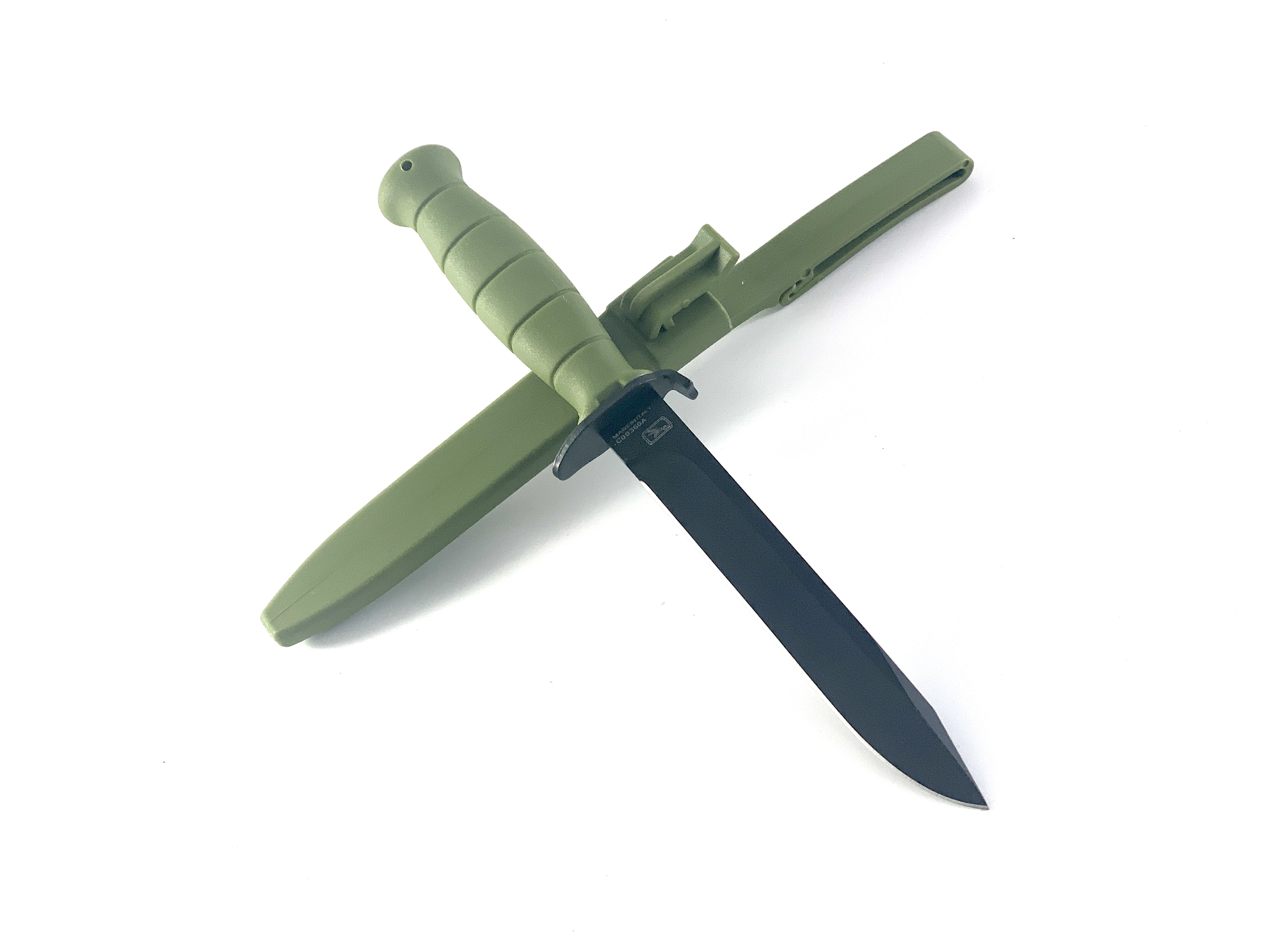 Italy military  военен нож за лов Model C00360A Green kydex sheet