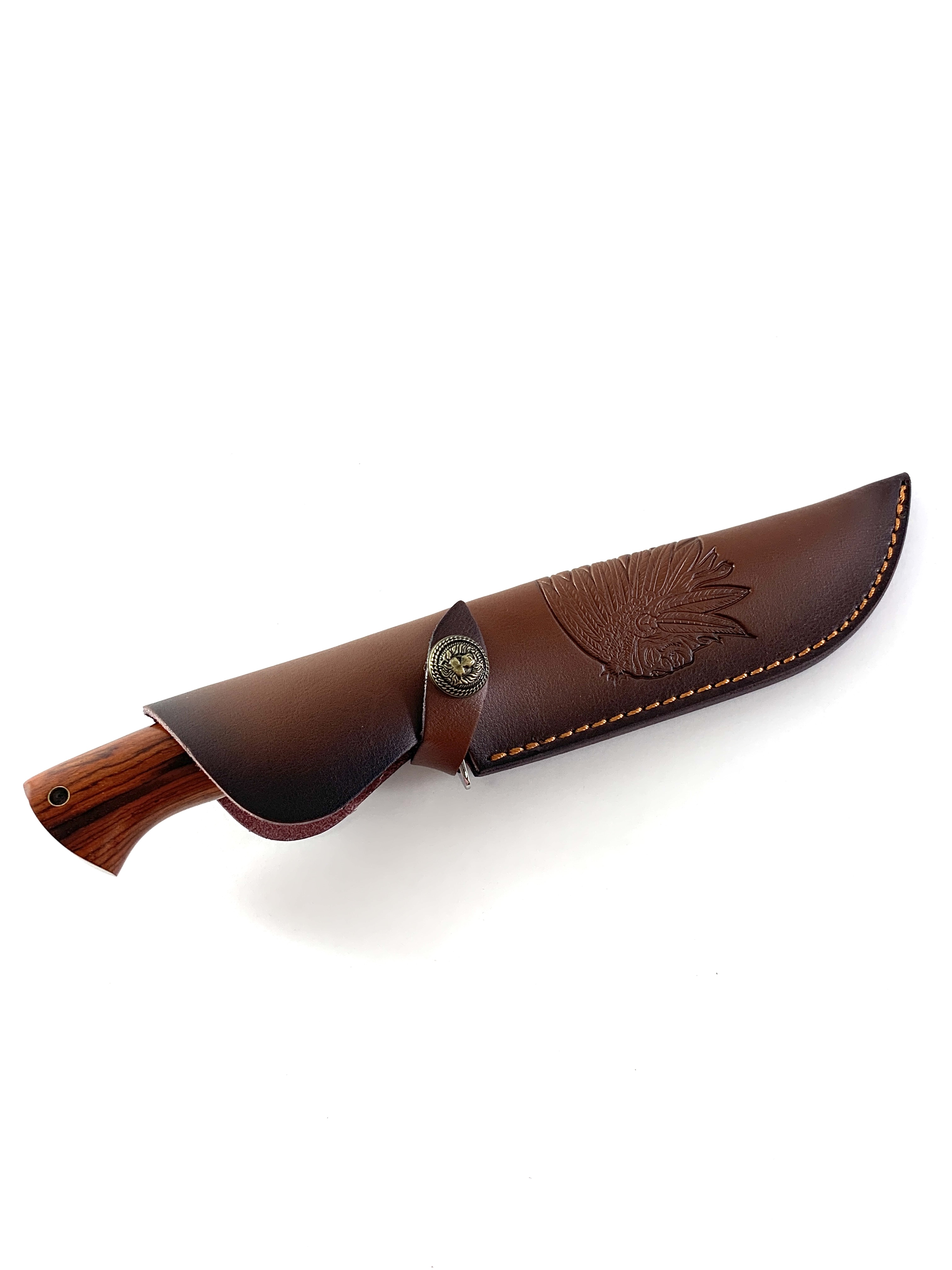 Ръчно направен ловен нож от Damask steel дръжка от Rosewood