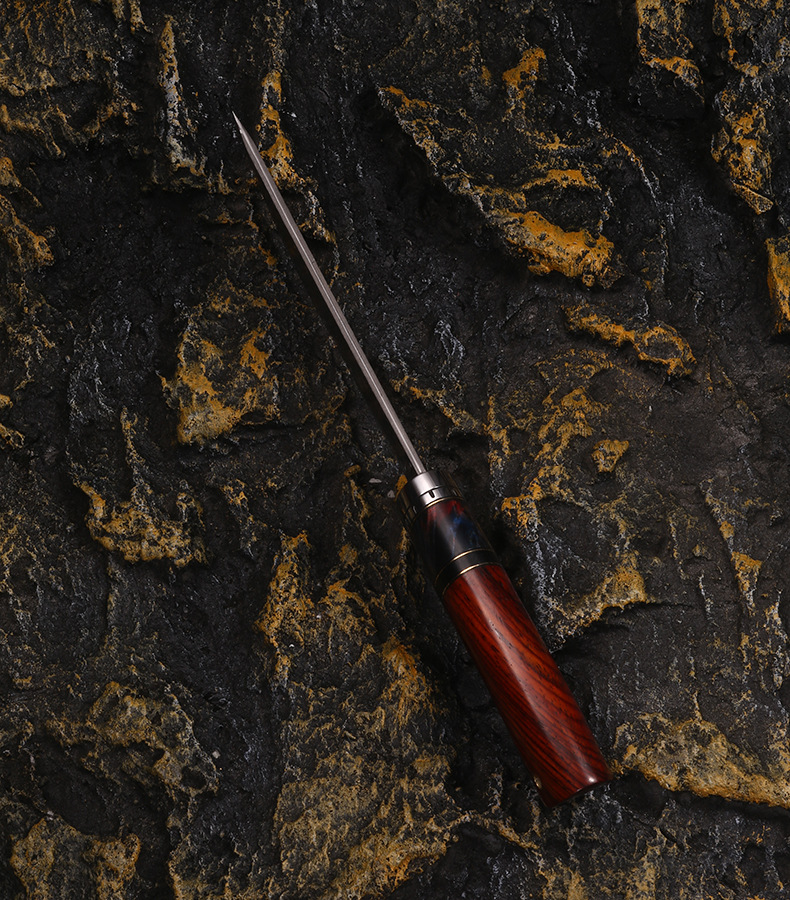 Ръчно направен ловен нож от Damask steel дръжка от Rosewood