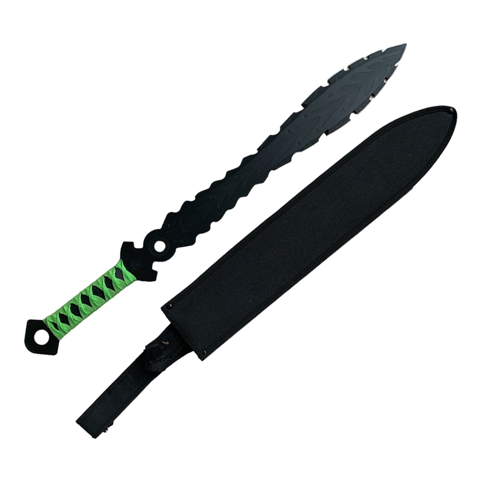 Меч с назъбено острие Zombie Apocalypse killer Green Handle