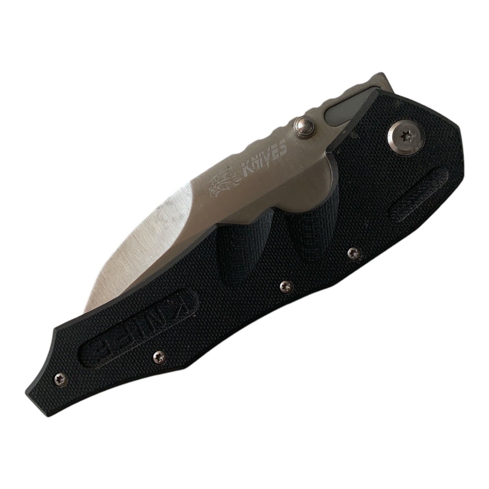Масивен сгъваем джобен нож Knives с клипс и калъф SR598A