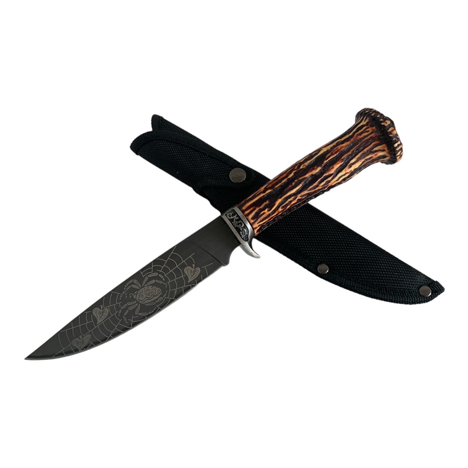 Руски ловен нож сталь 65х13 - Паук