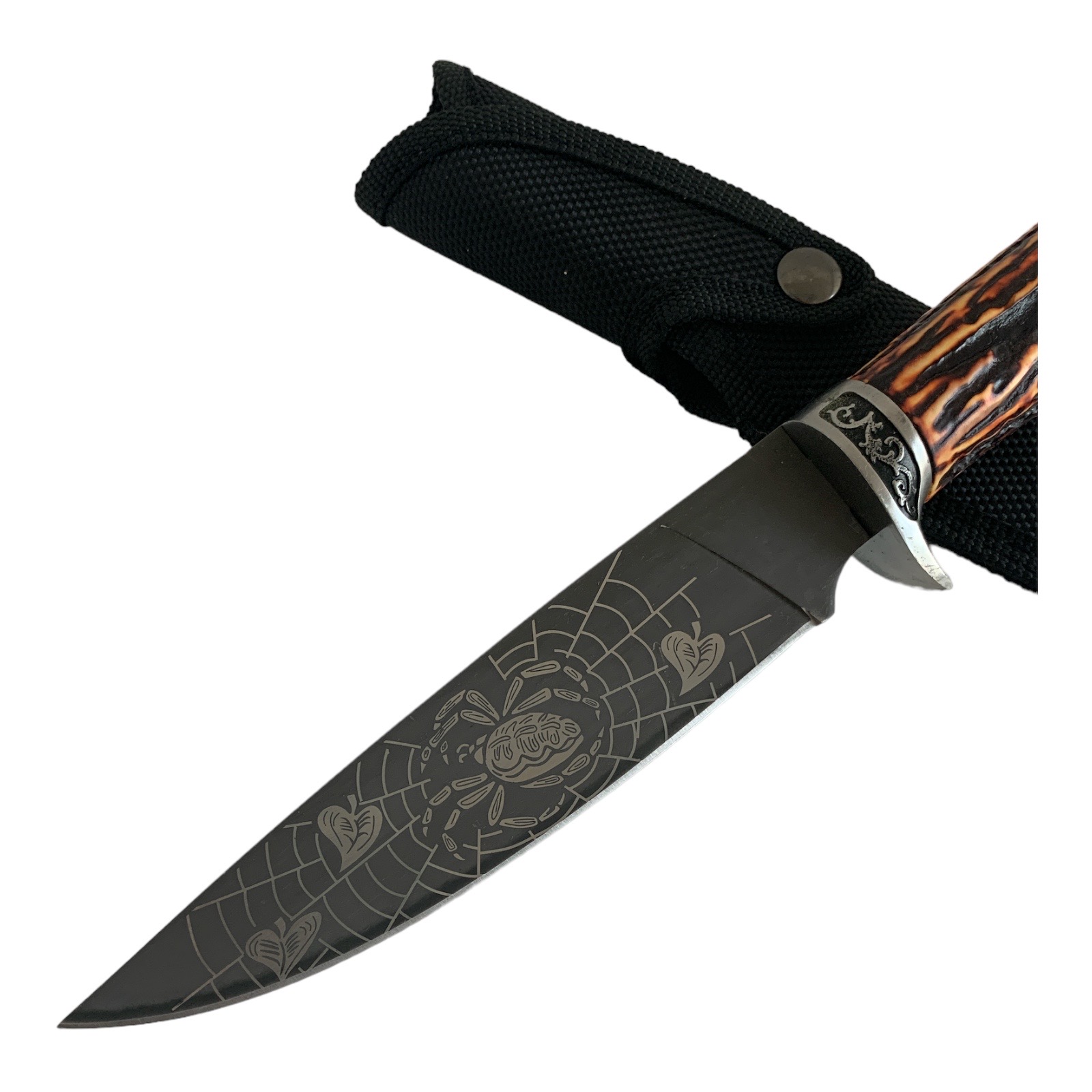 Руски ловен нож сталь 65х13 - Паук