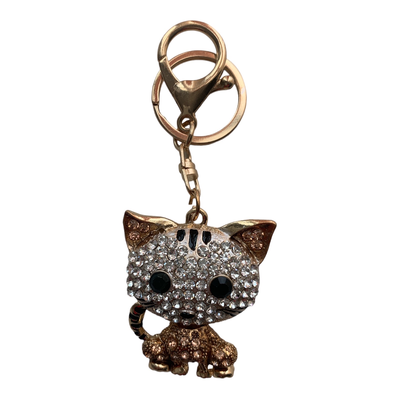 Дамски ключодържател Малко Котенце с камъни