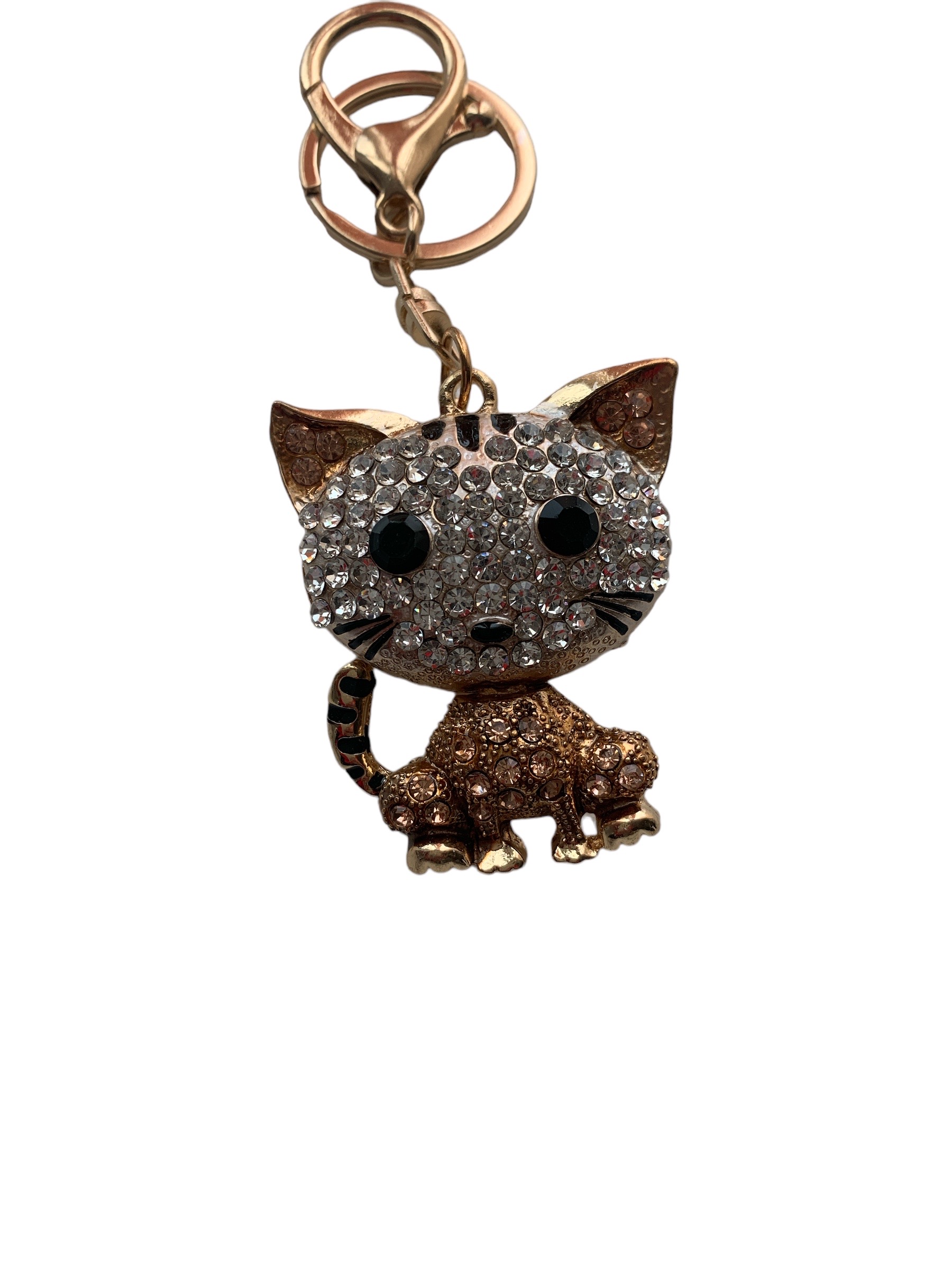 Дамски ключодържател Малко Котенце с камъни