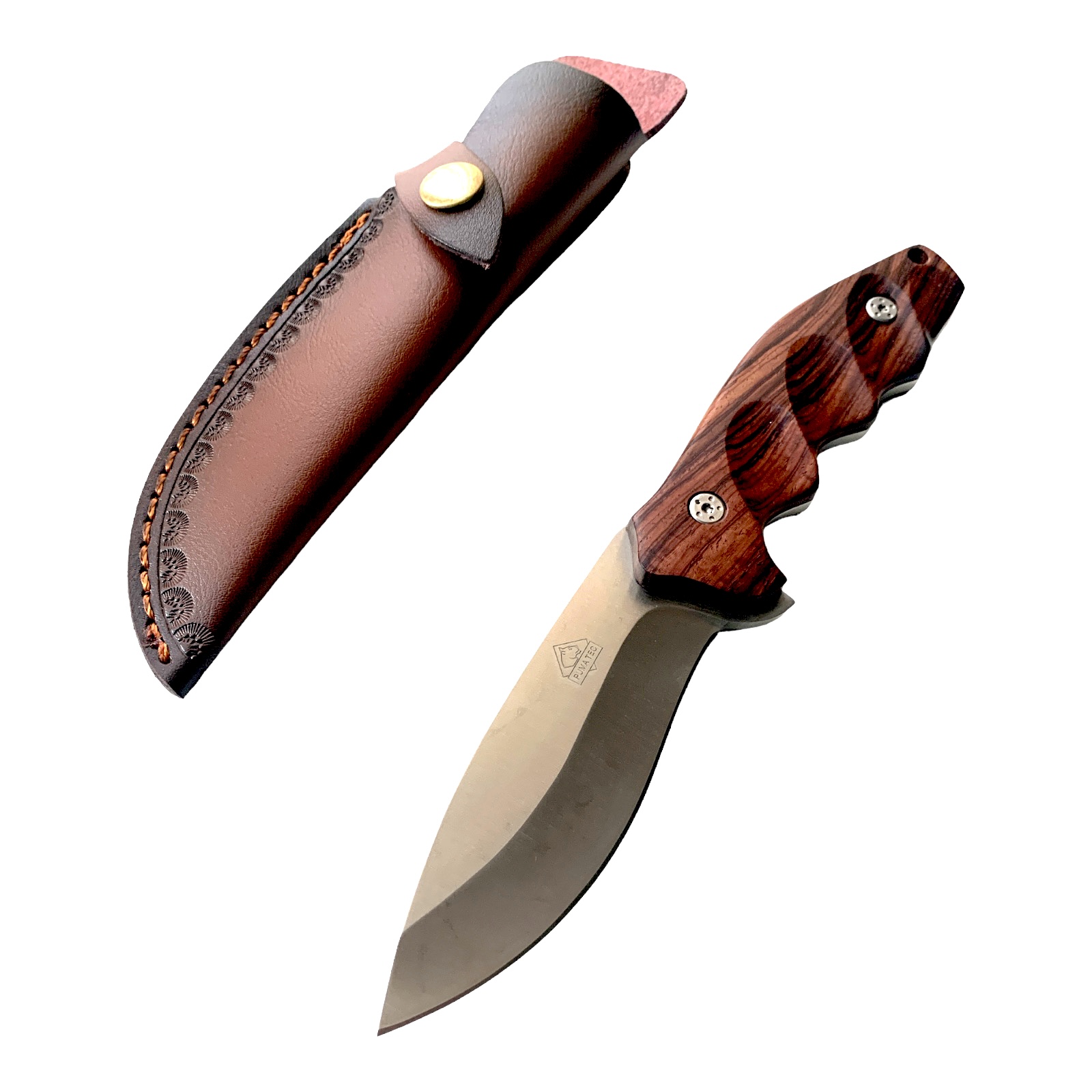 Ловен нож с кожен калъф фултанг Puma Knives TC310