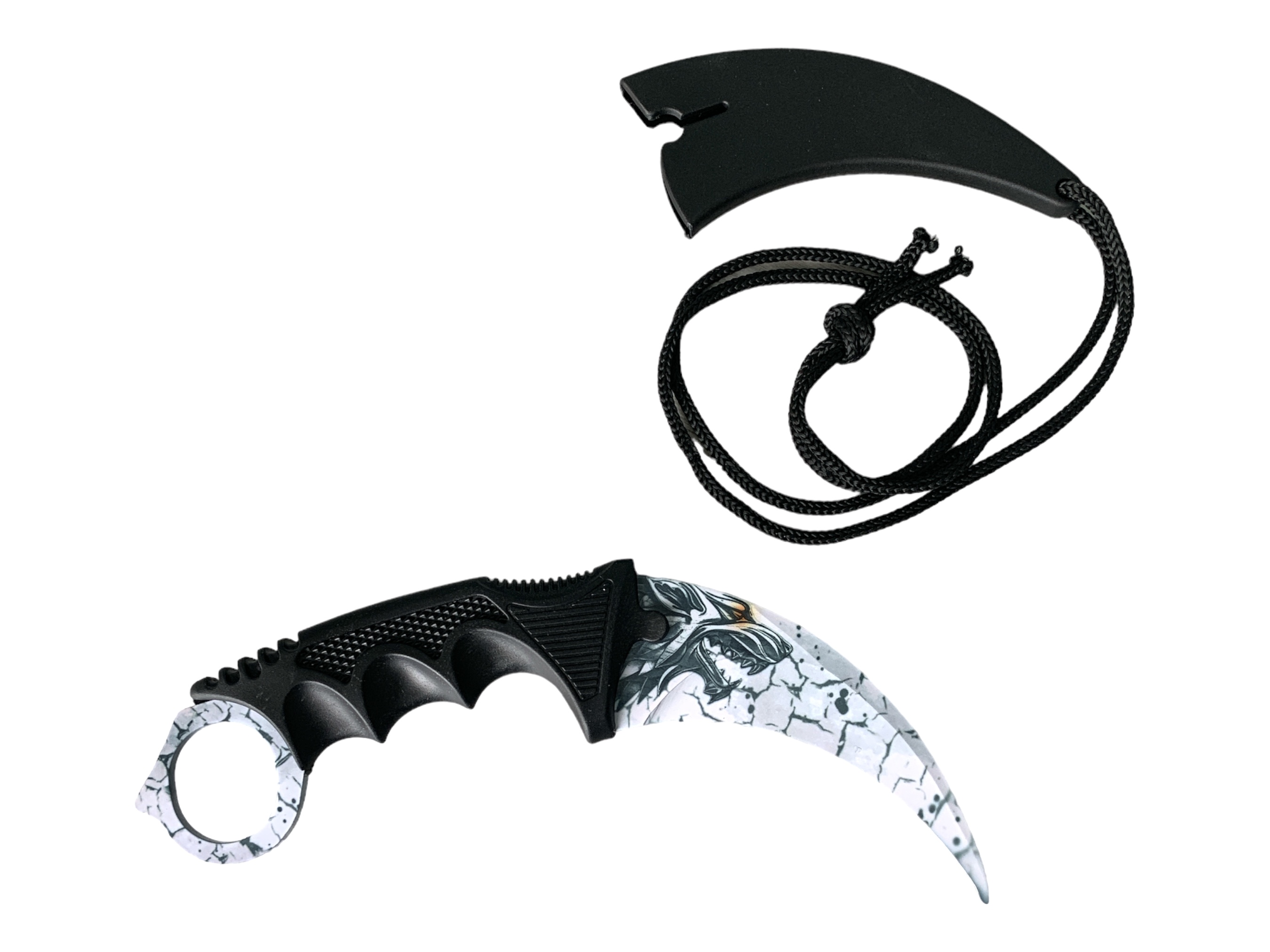 Нож Wolf Вълк Karambit, нож с фиксирано острие незаточен за колекция CS-GO Нож Wolf Вълк Karambit, нож с фиксирано острие незаточен за колекция CS-GO