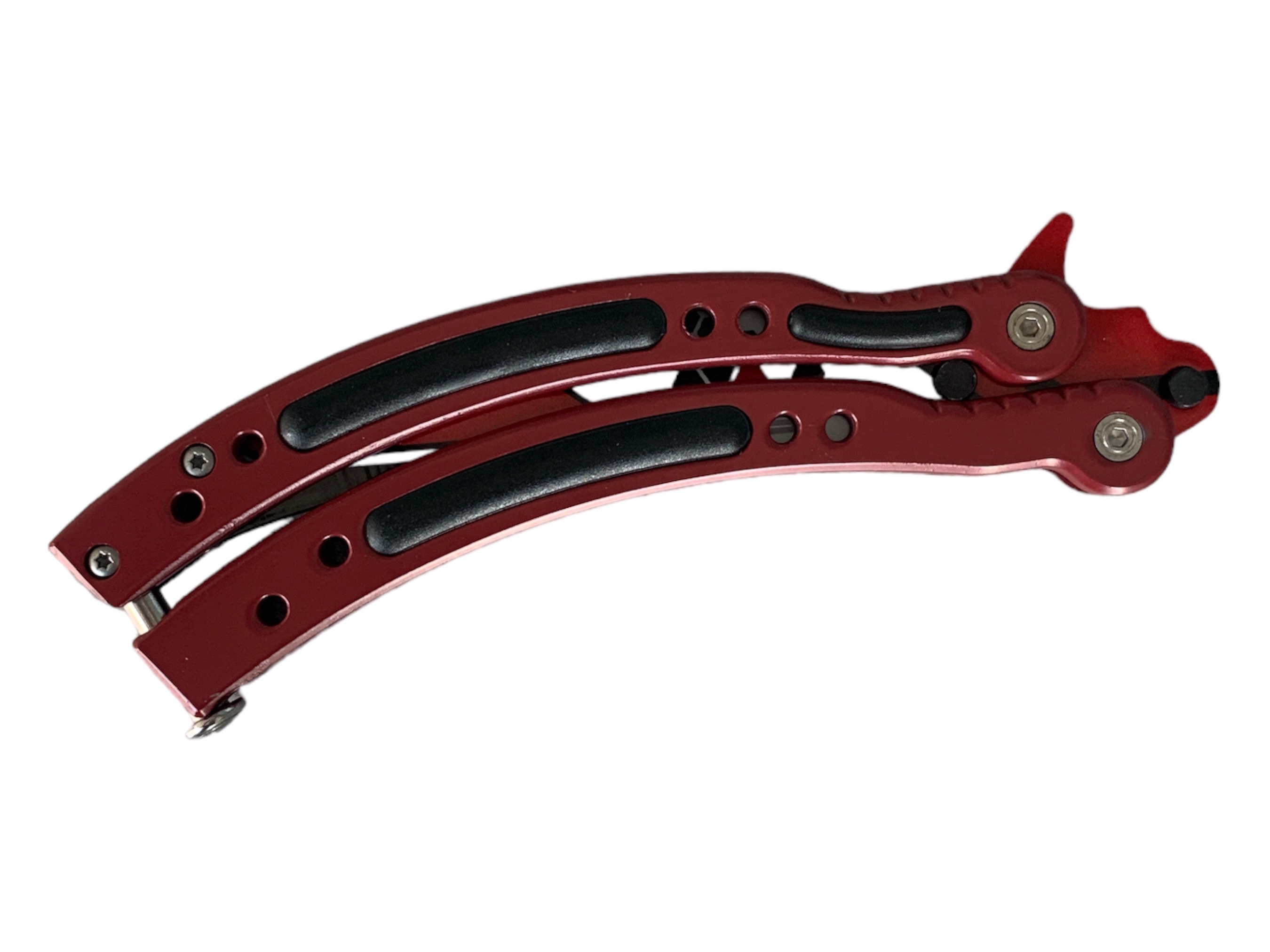 Нож сгъваем тип пеперуда незаточен за правене на трикове -model Balisong Autotronic