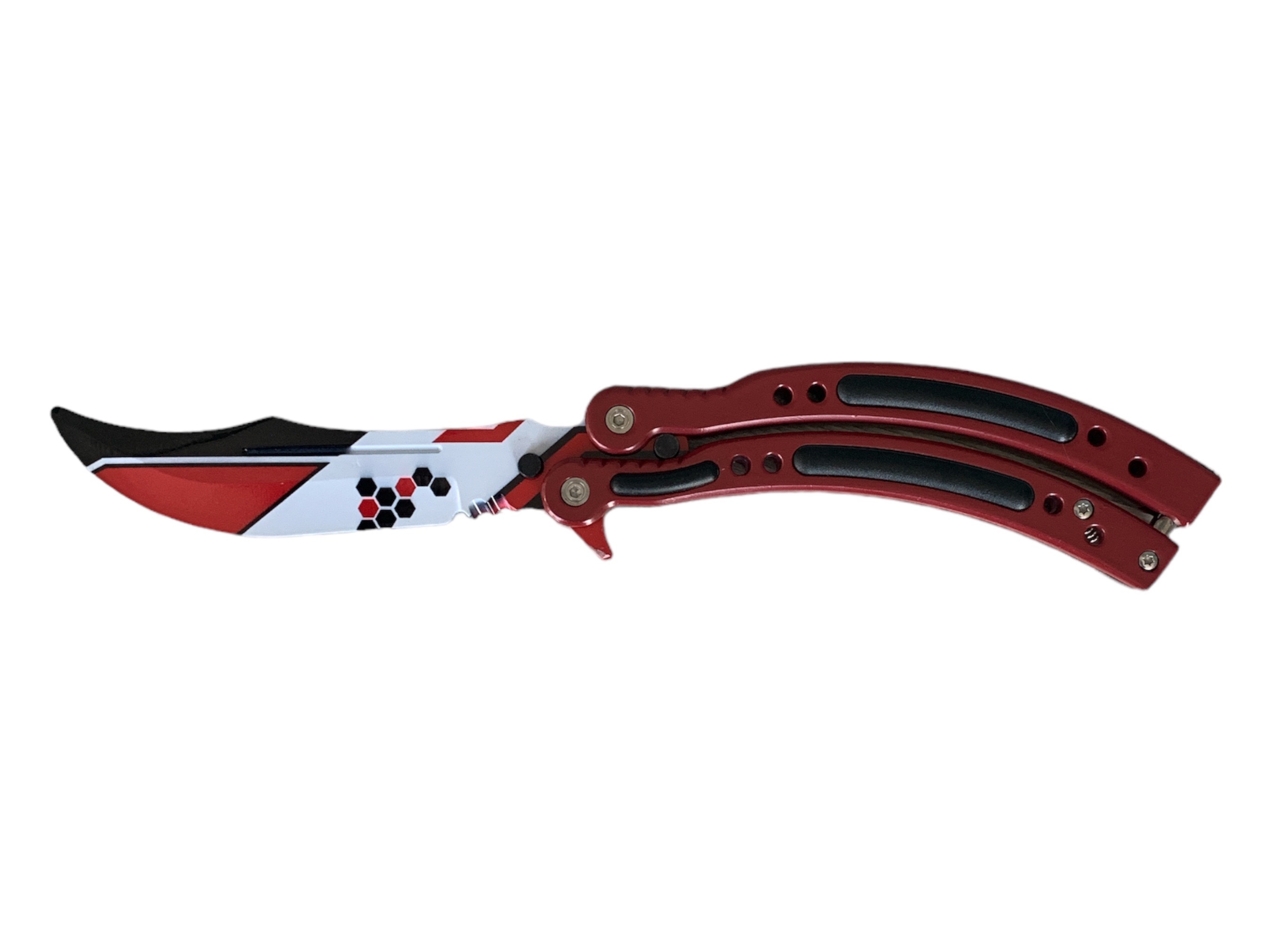 Нож сгъваем тип пеперуда незаточен за правене на трикове -model Balisong Autotronic