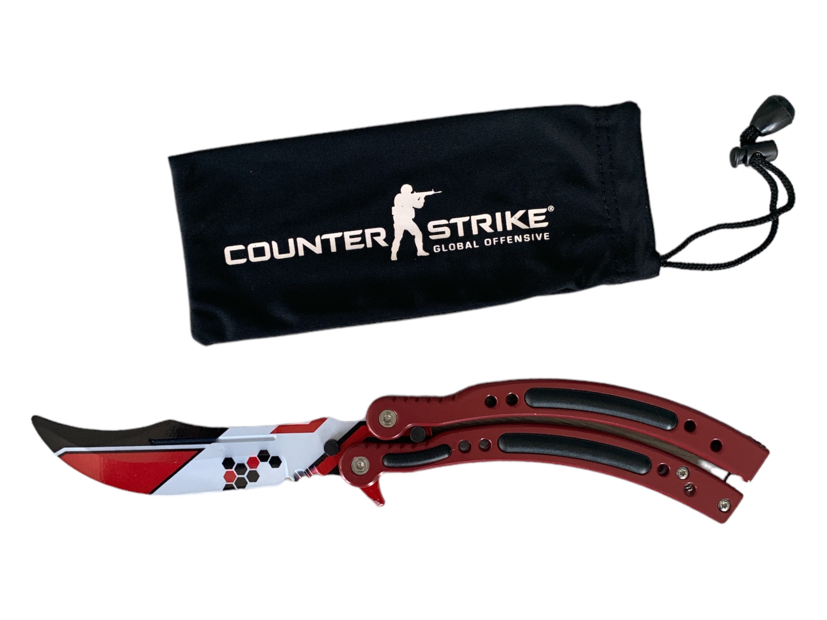Нож сгъваем тип пеперуда незаточен за правене на трикове -model Balisong Autotronic