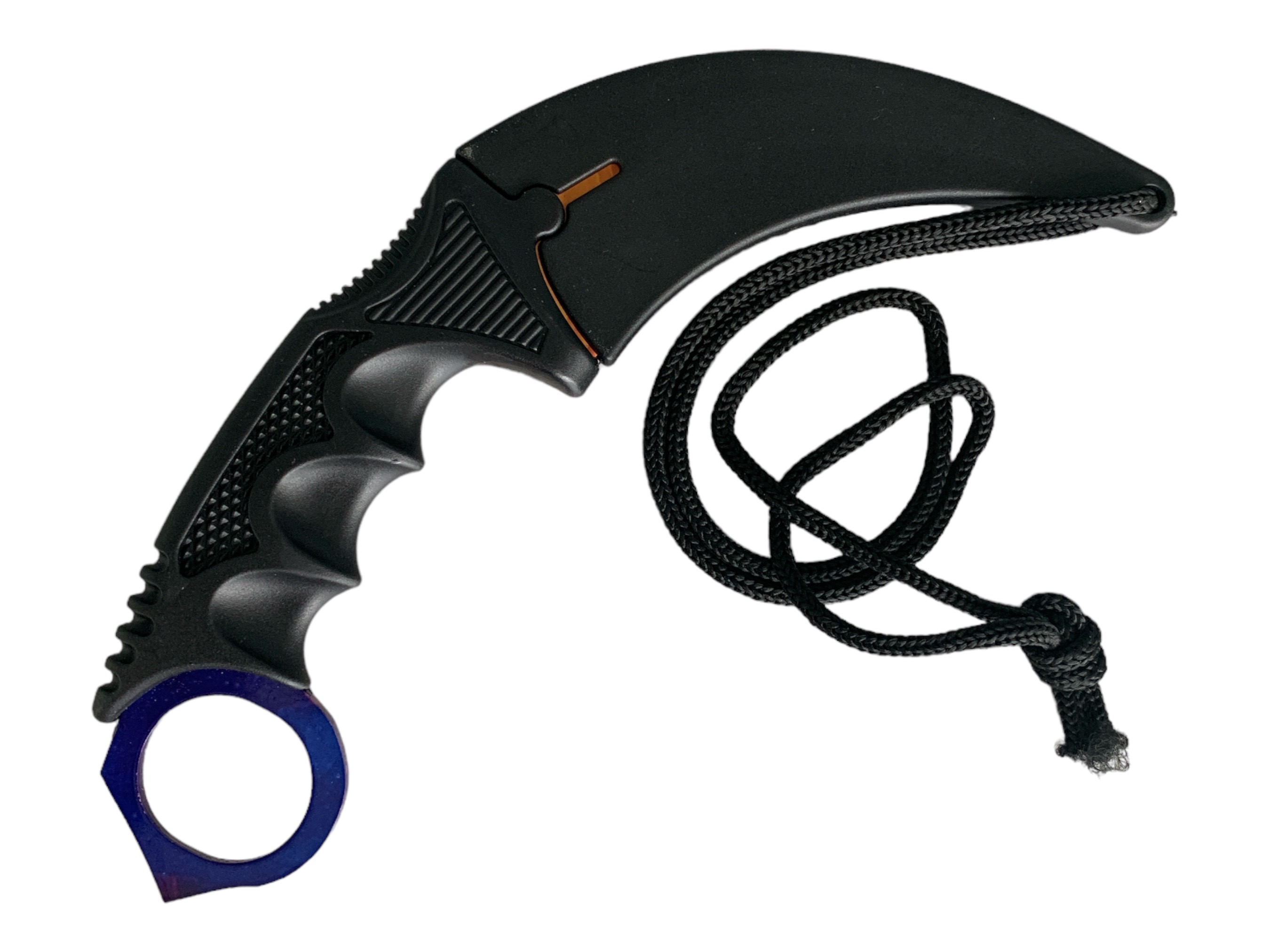 Нож Ice & Fire Karambit, нож с фиксирано острие незаточен за колекция CS-GO Нож Ice & Fire Karambit, нож с фиксирано острие незаточен за колекция CS-GO