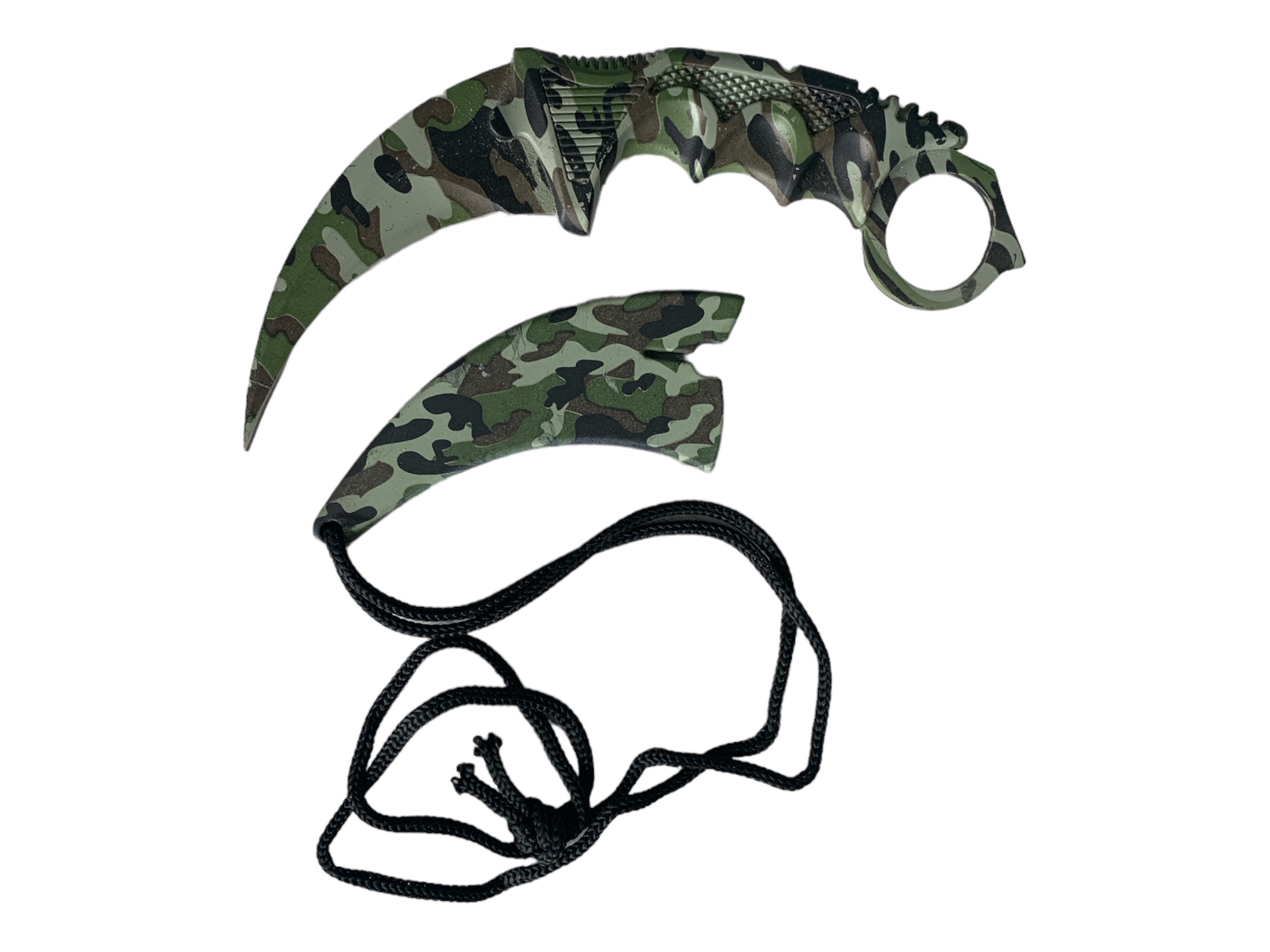 Military Karambit, нож с фиксирано острие от неръждаема стомана с калъф и нож CS-GO