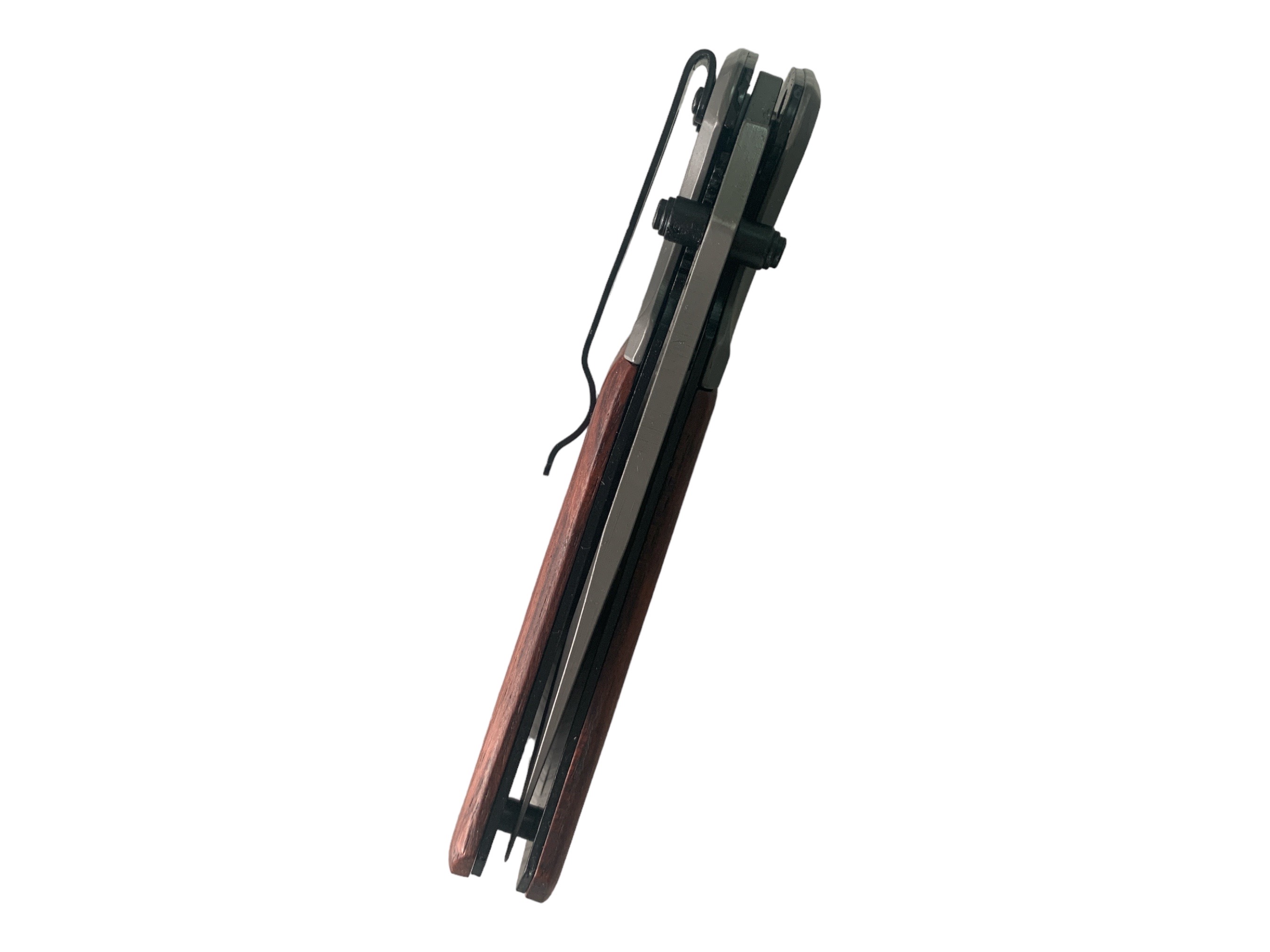 Browning DА98 - Сгъваем автоматичен масивен нож с дървени чирени