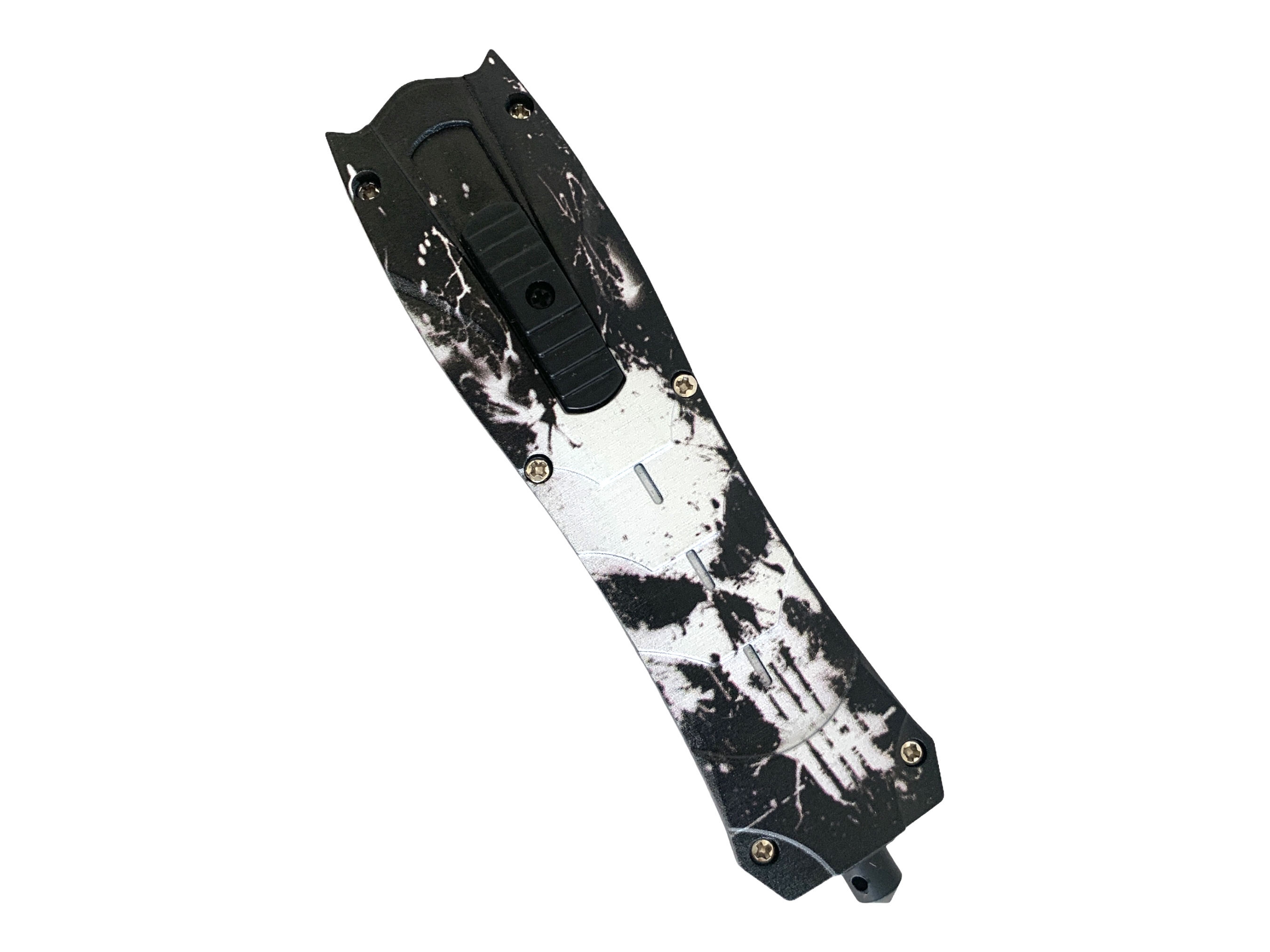 Автоматичен сгъваем нож OTF model Black Skull