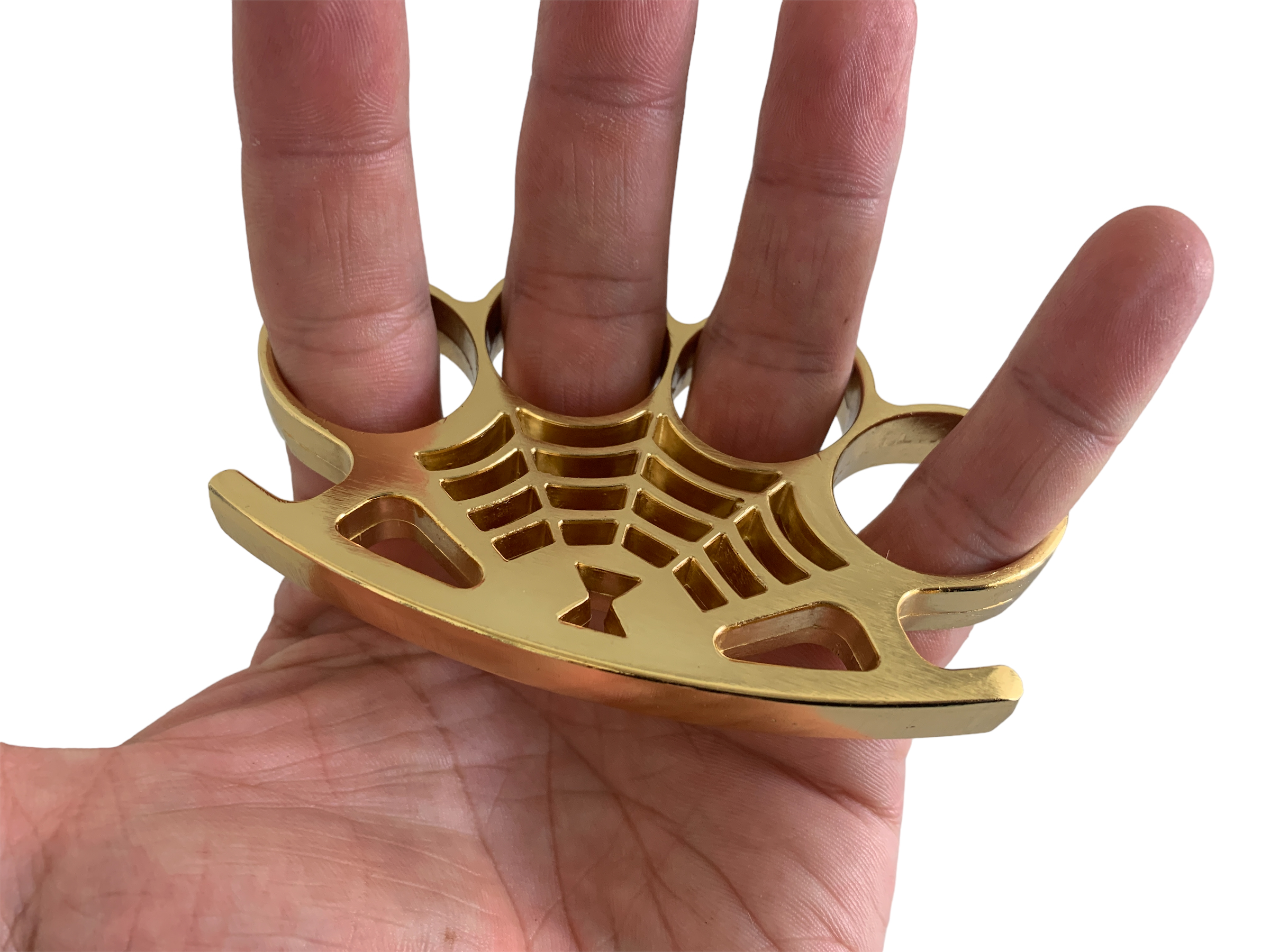 Масивен тежък метален бокс златист цвят ,форма на паяжина Масивен тежък метален бокс златист цвят ,форма на паяжина