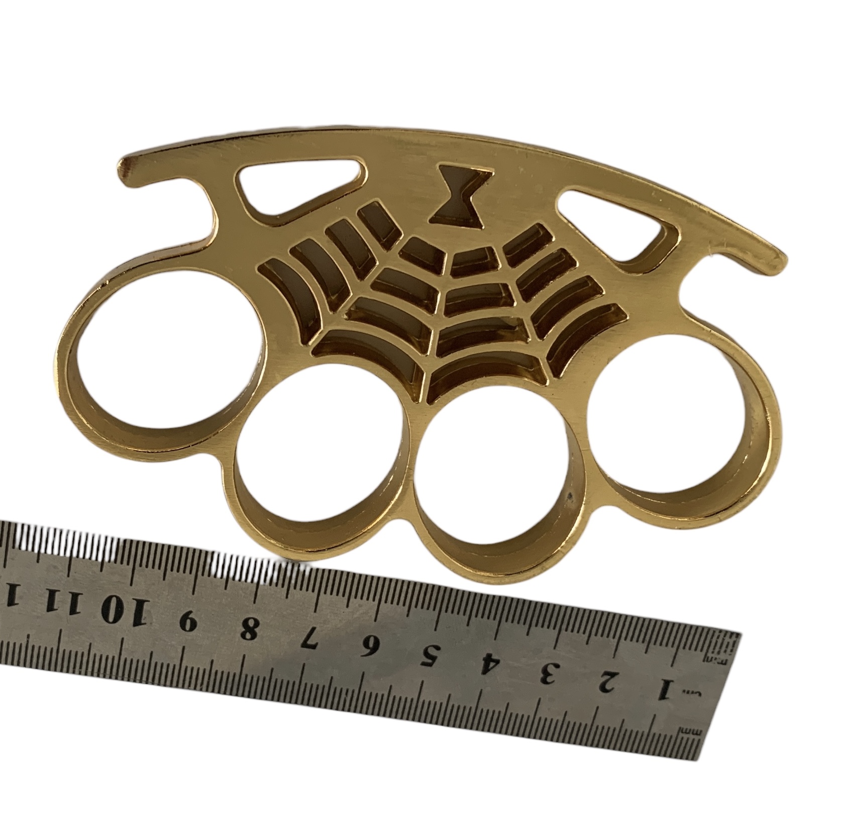 Масивен тежък метален бокс златист цвят ,форма на паяжина Масивен тежък метален бокс златист цвят ,форма на паяжина