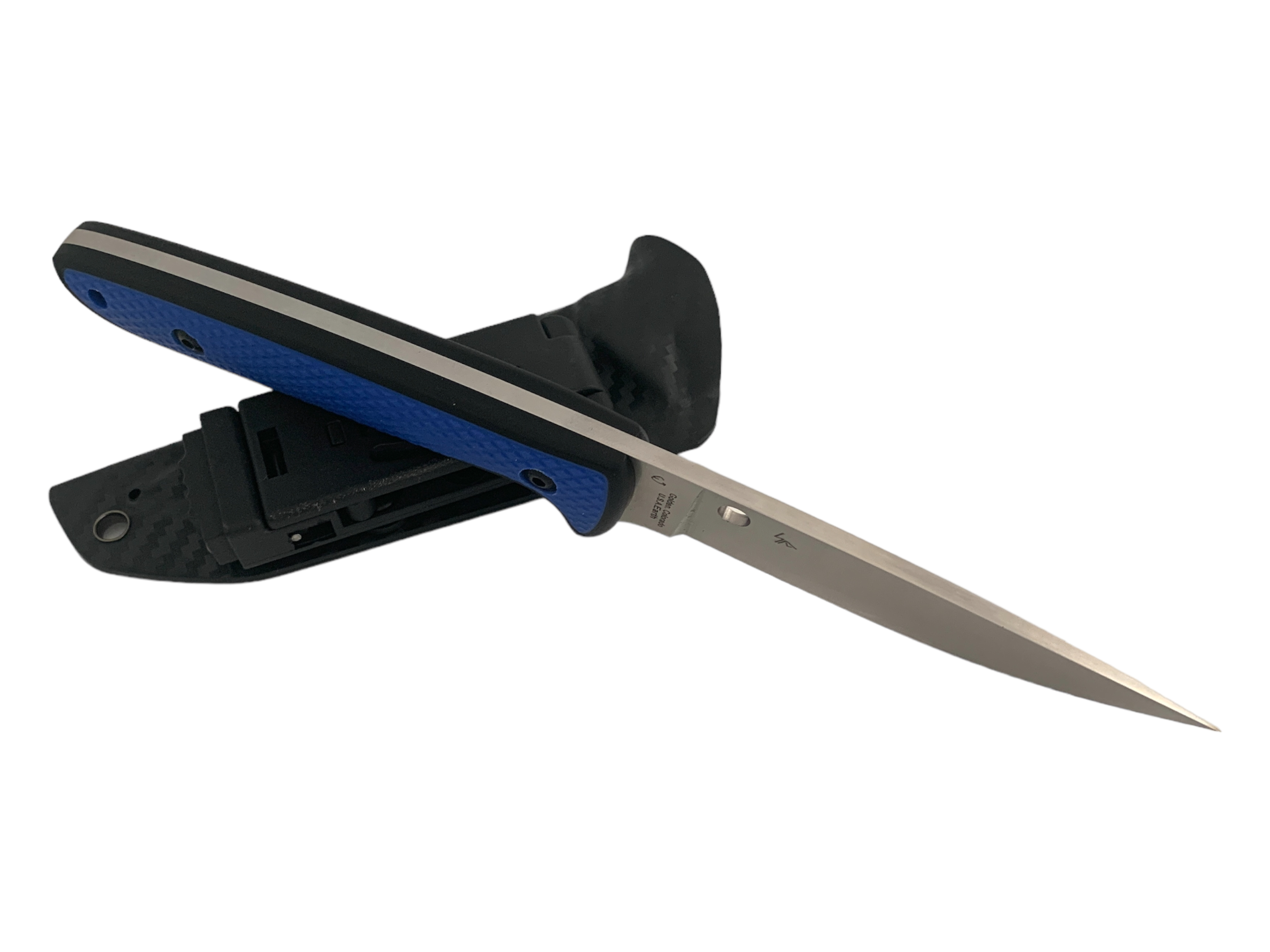 Ловен нож фултанг с дръжка G10 , калъф Kydex и D2 steel