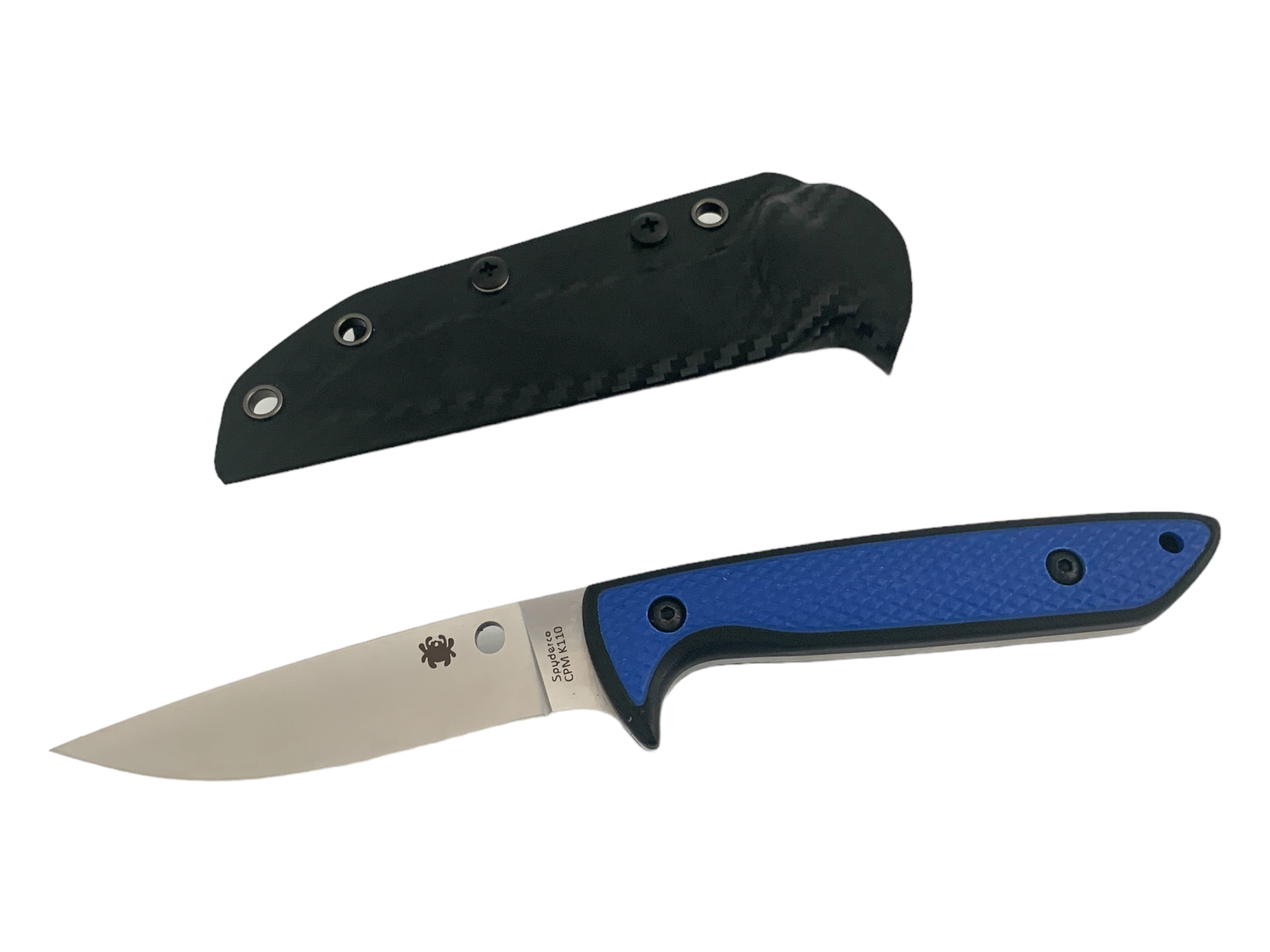 Ловен нож фултанг с дръжка G10 , калъф Kydex и D2 steel