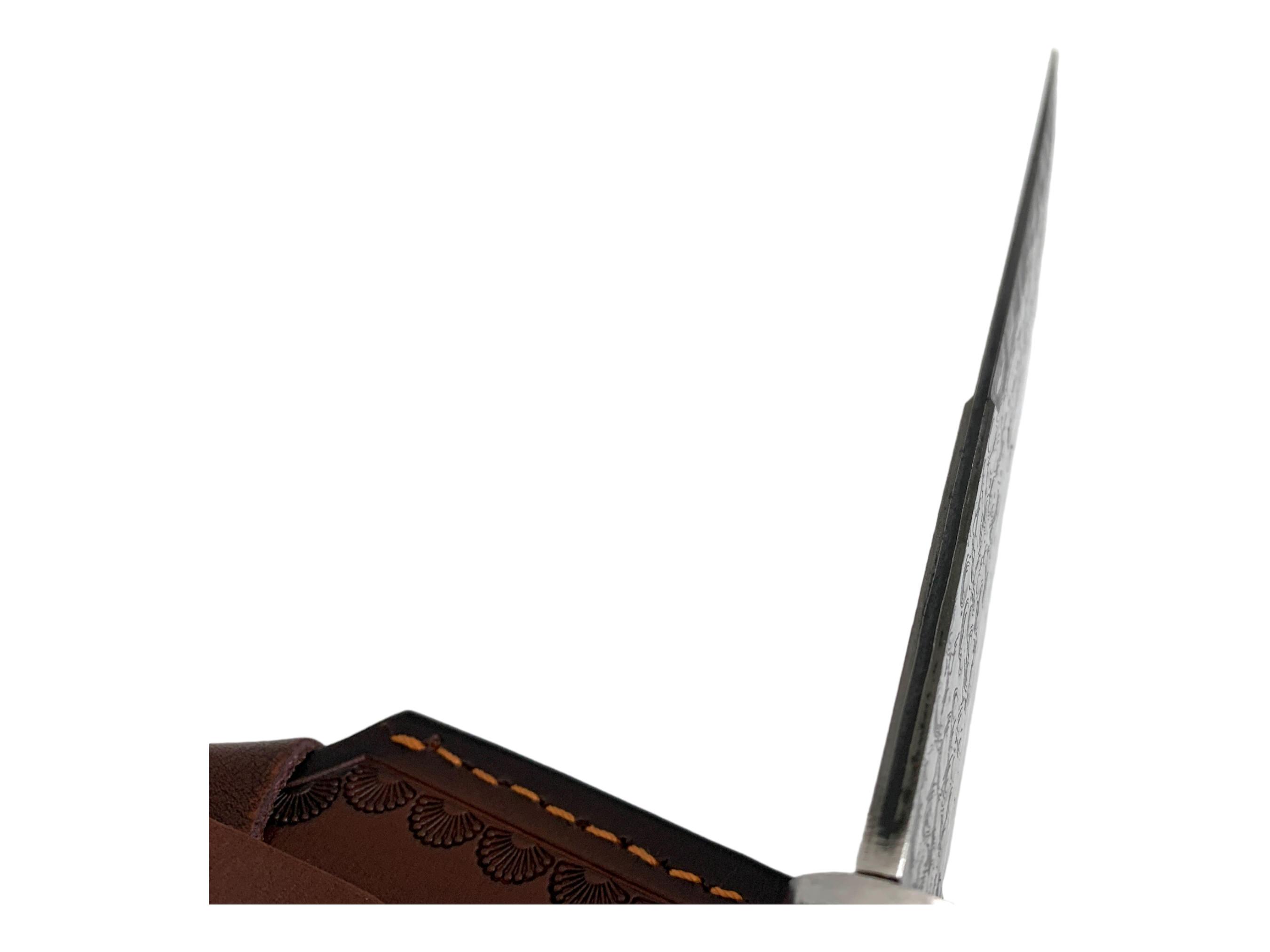 Ръчно изработен нож от дамаска стомана VG10 с дръжка от абанос за лов и оцеляване