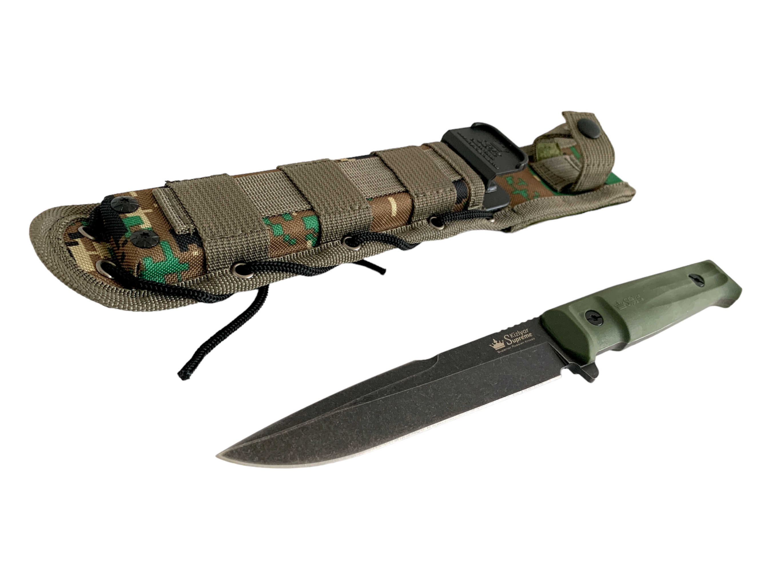 Тактически нож Green Beret с мултифункционален камуфлажен кобур