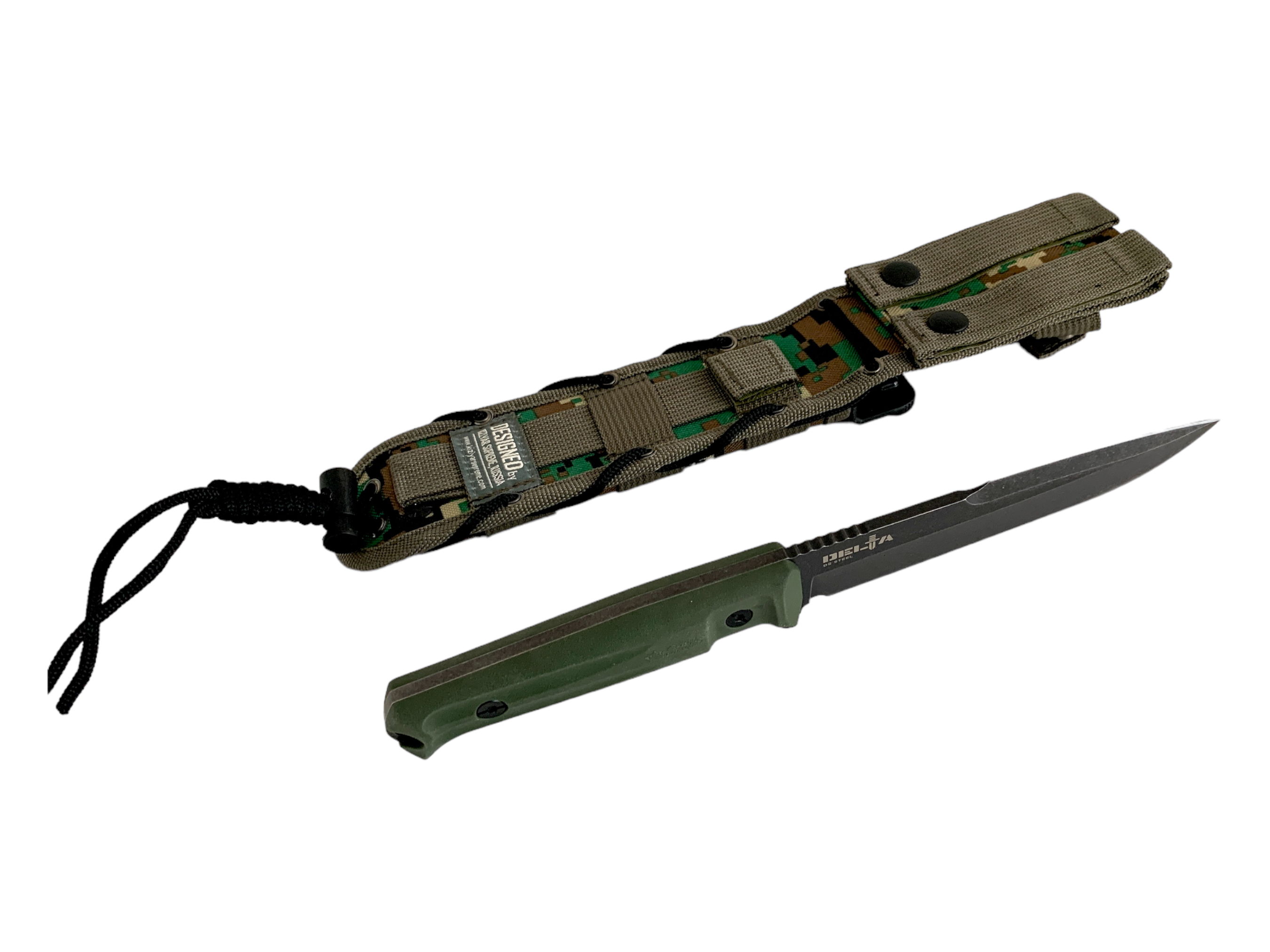Тактически нож Green Beret с мултифункционален камуфлажен кобур