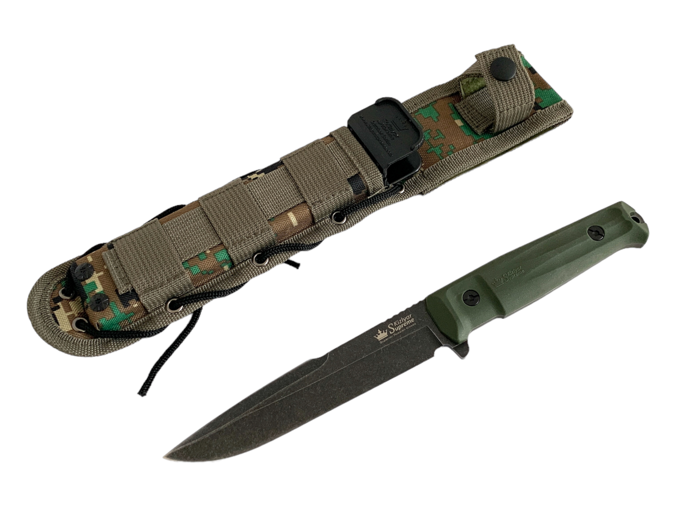 Тактически нож Green Beret с мултифункционален камуфлажен кобур
