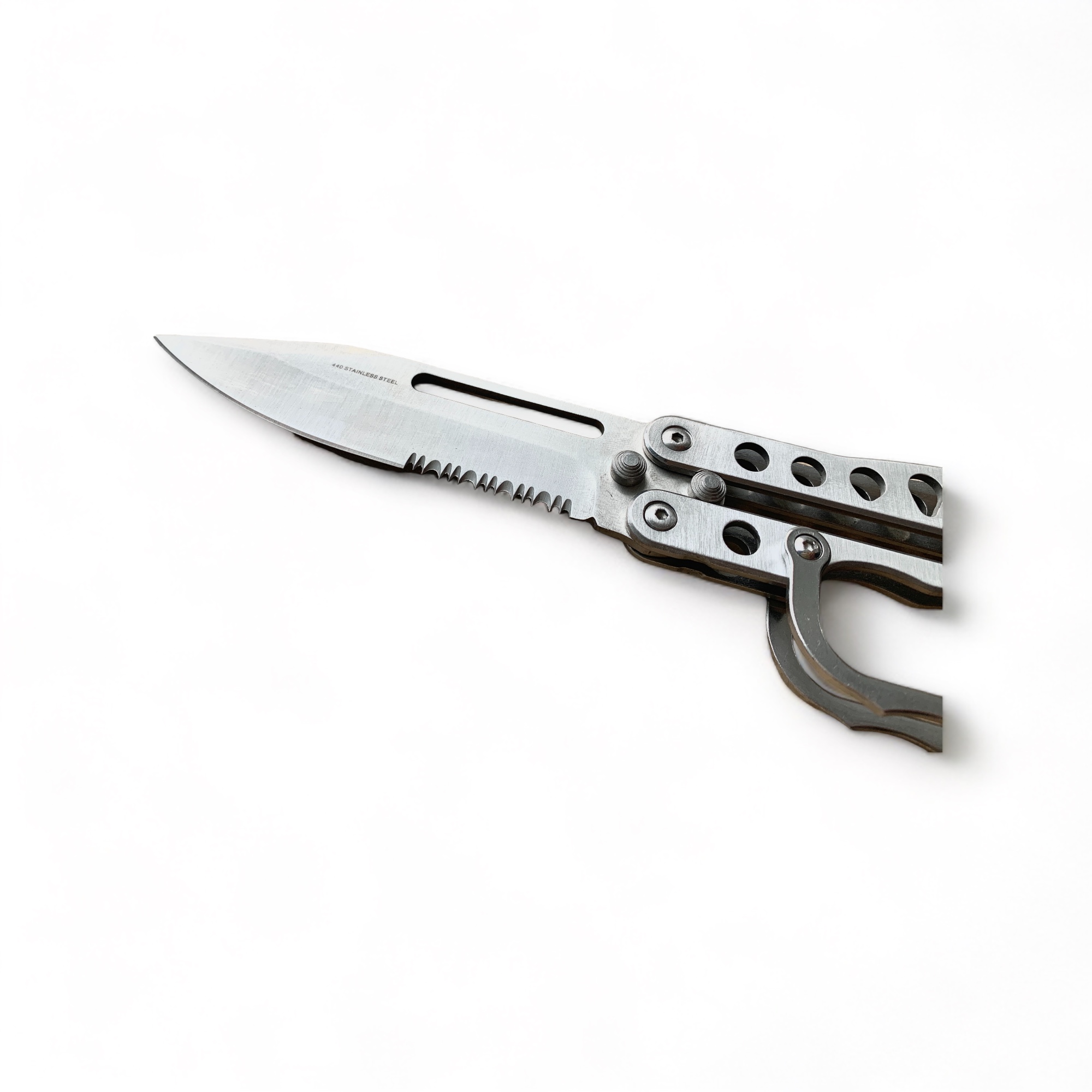 Детайл на подвижния предпазител за пръсти на нож 'Trench Knife