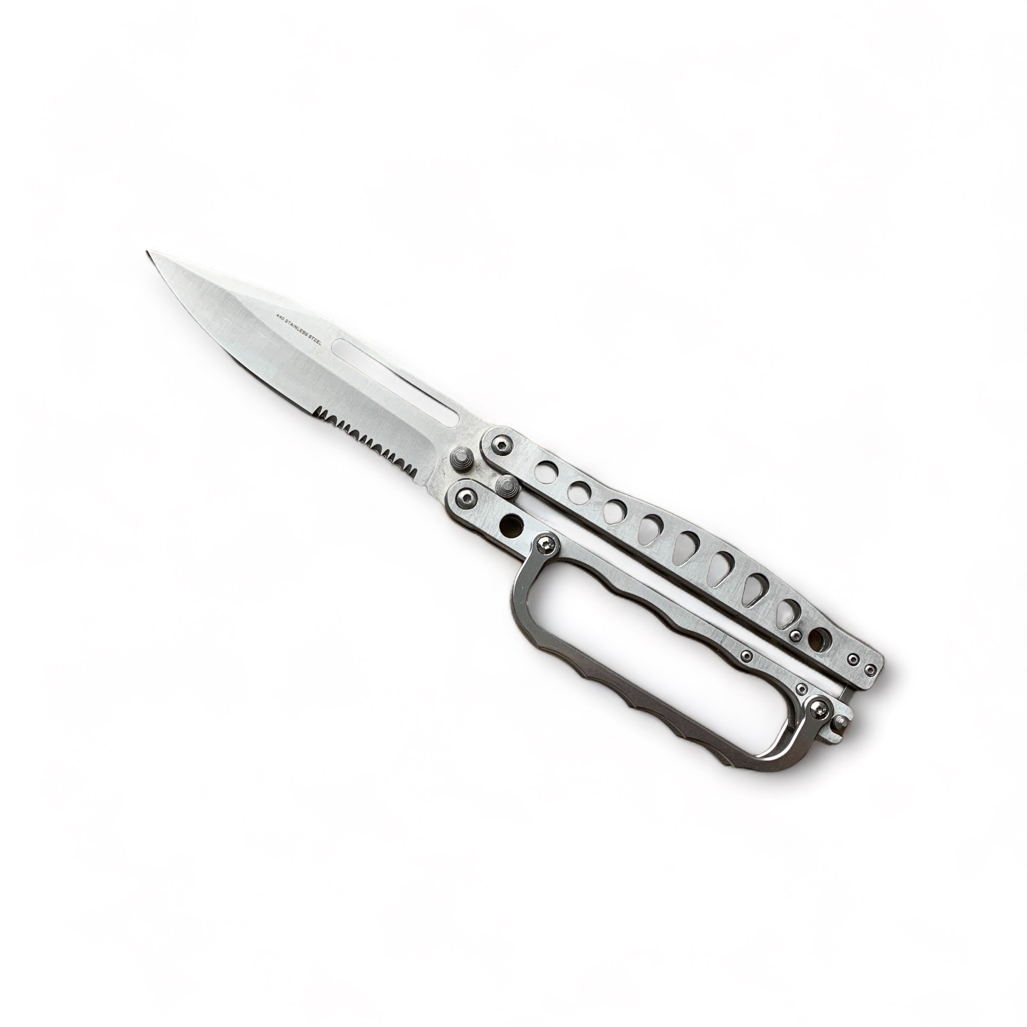 Детайл на подвижния предпазител за пръсти на нож 'Trench Knife