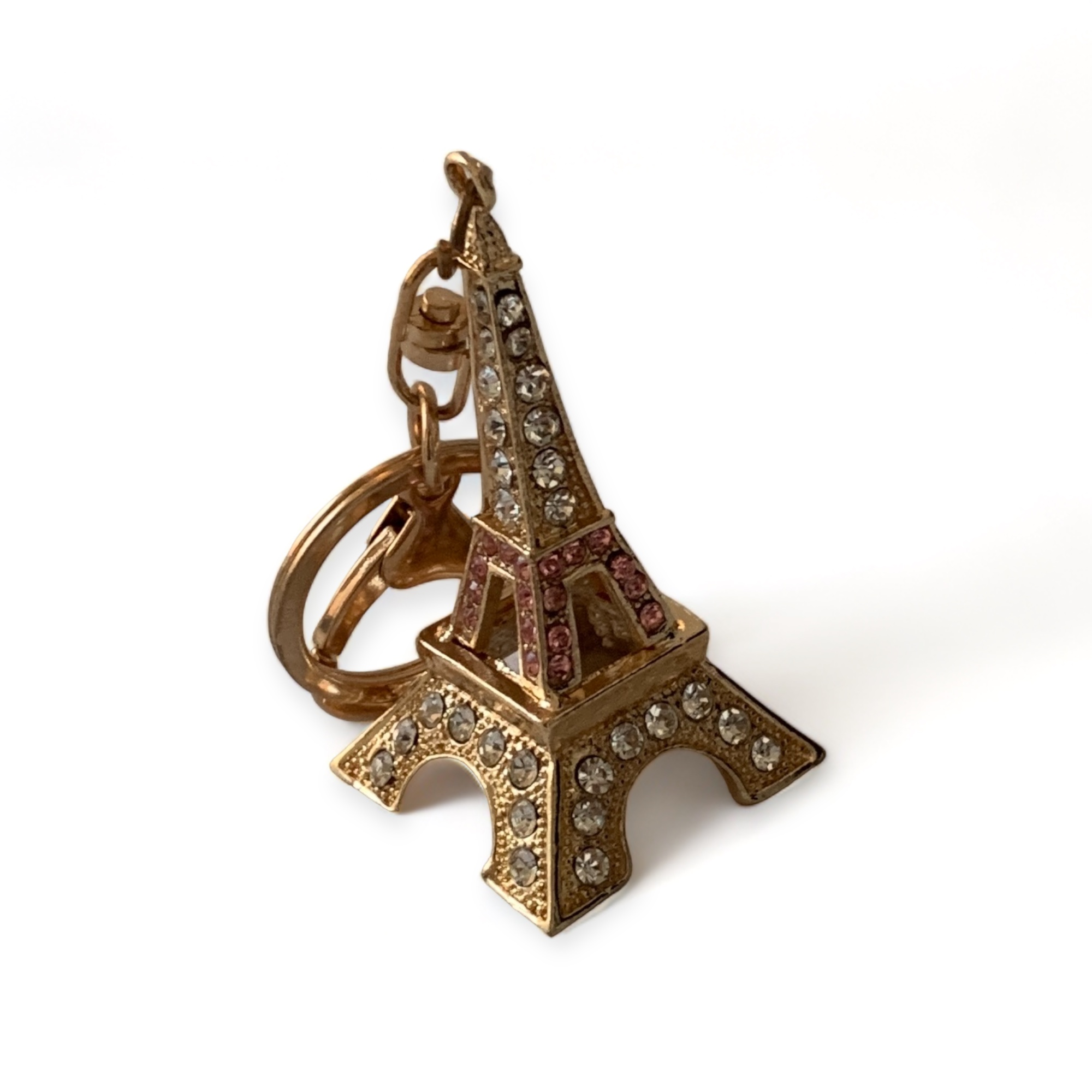 Ключодържател "Айфеловата кула" с блестящи кристали