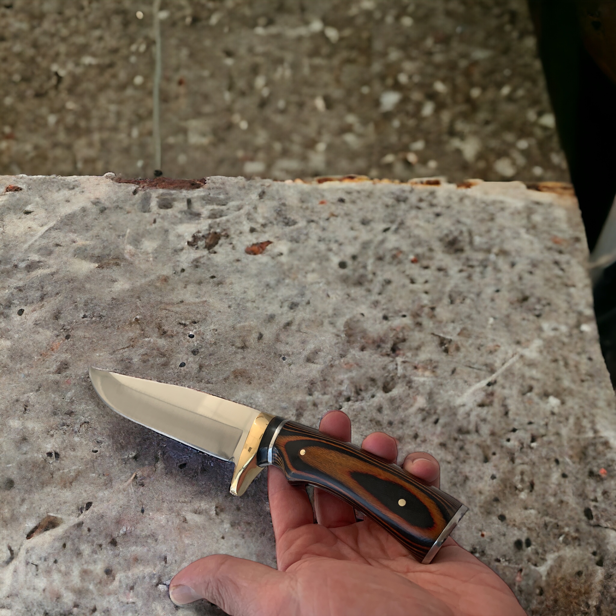 Ловен Нож "AS39" от Масивна Закалена Стомана