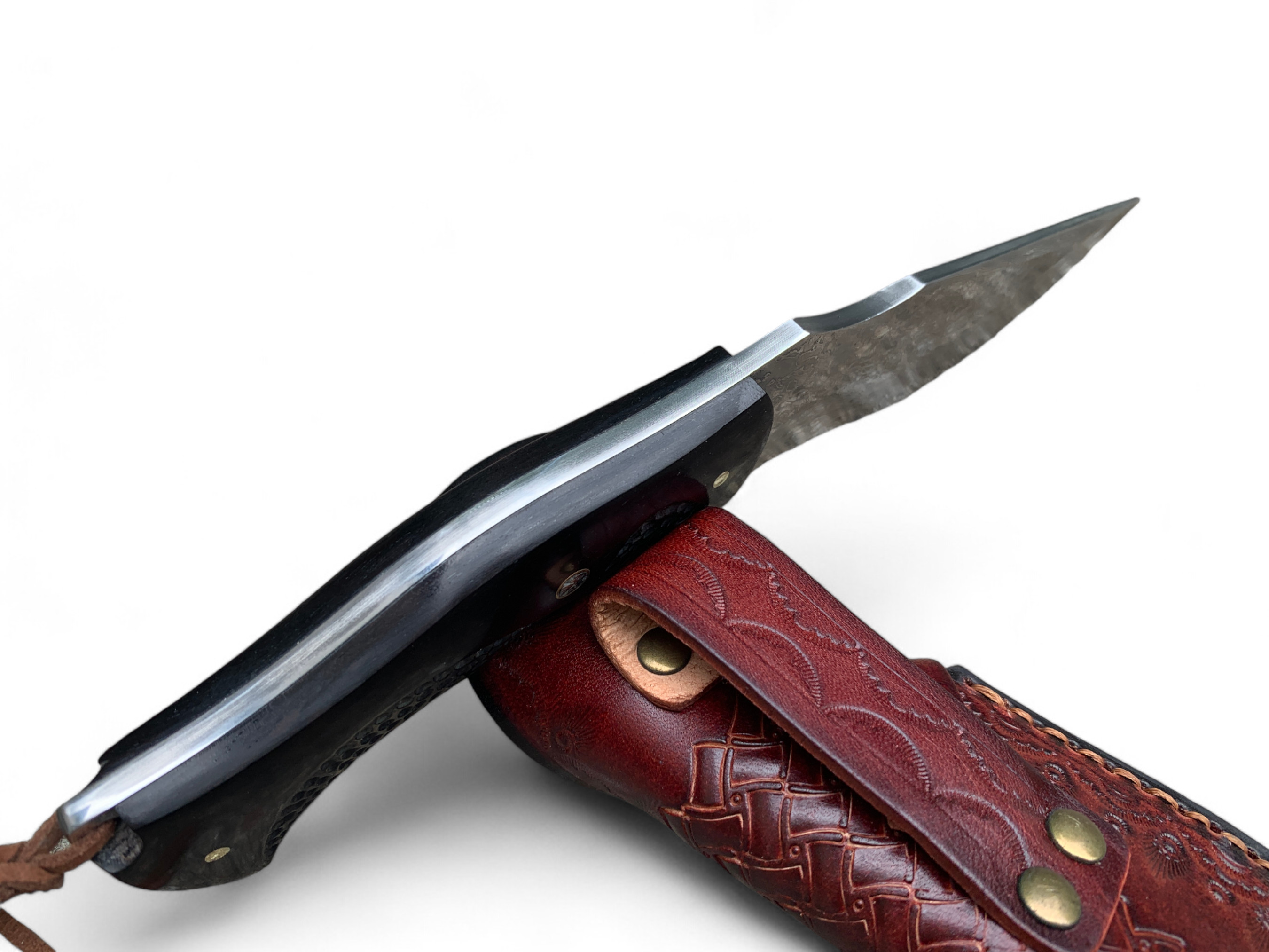 Премиум ловен нож "Дамаск-Абанос"