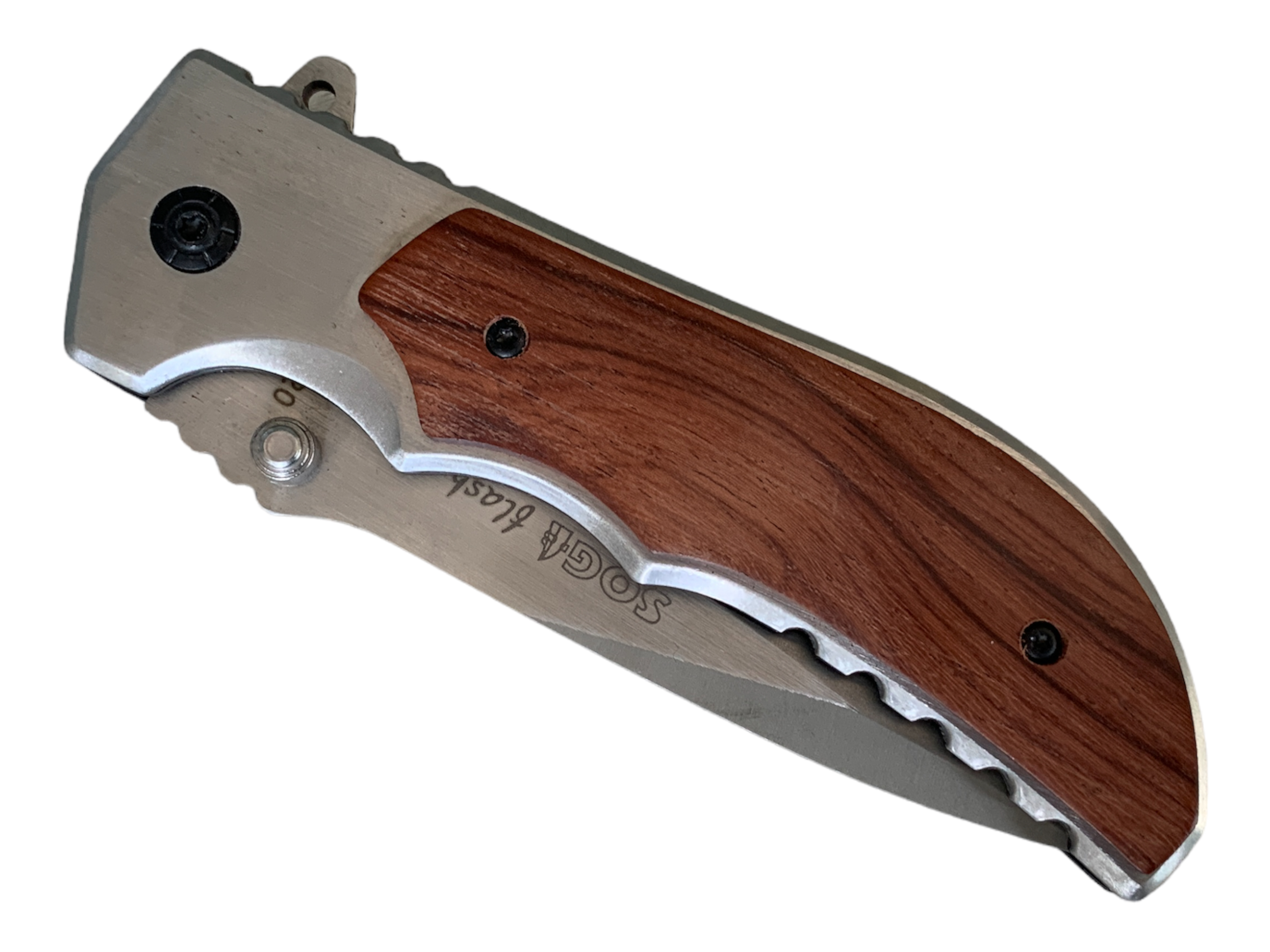 Сгъваем нож SOG Flash Tanto с дървена дръжка