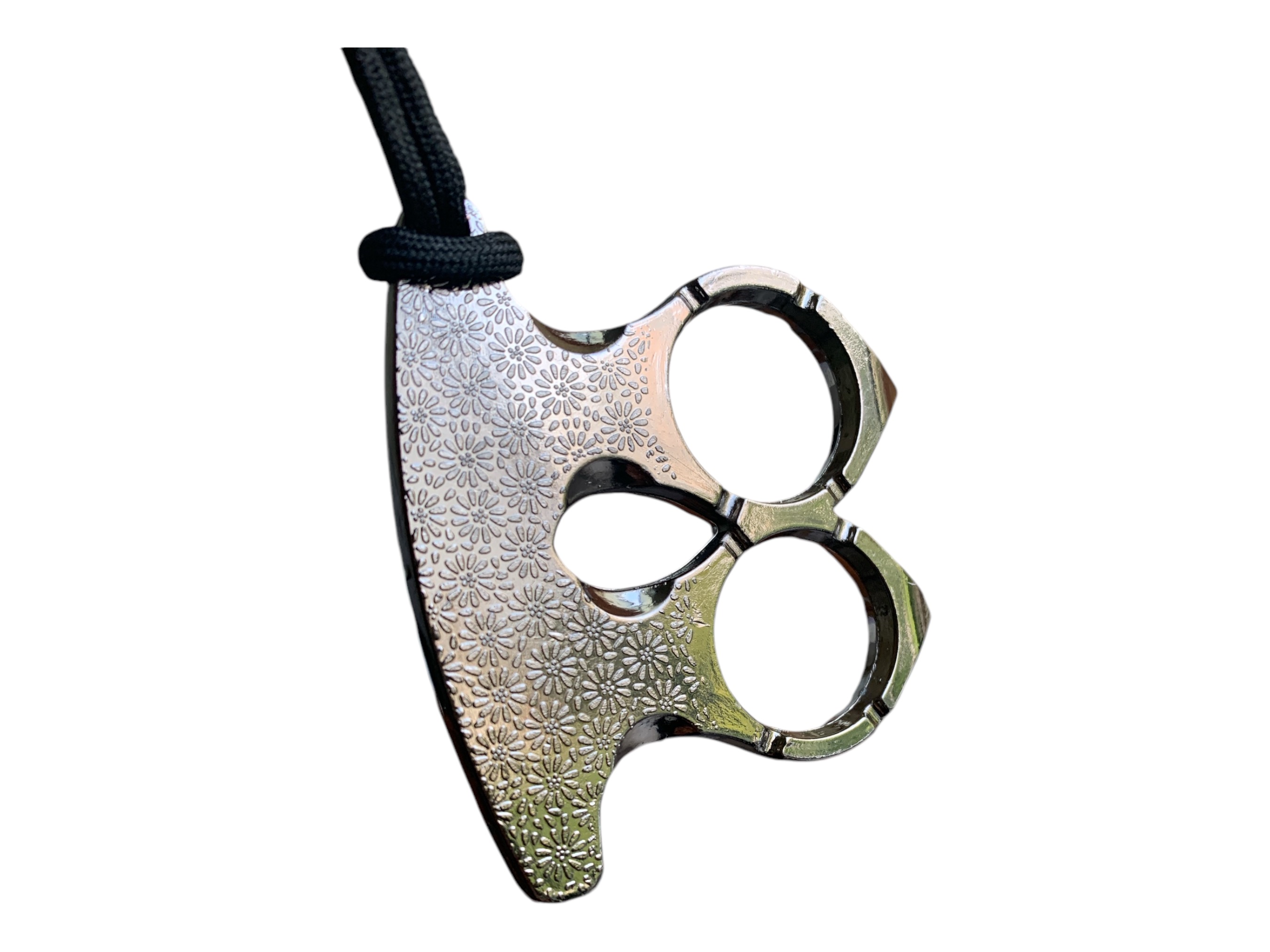 Тактически кастет с титаново покритие и декоративна гравюра - 114 грама