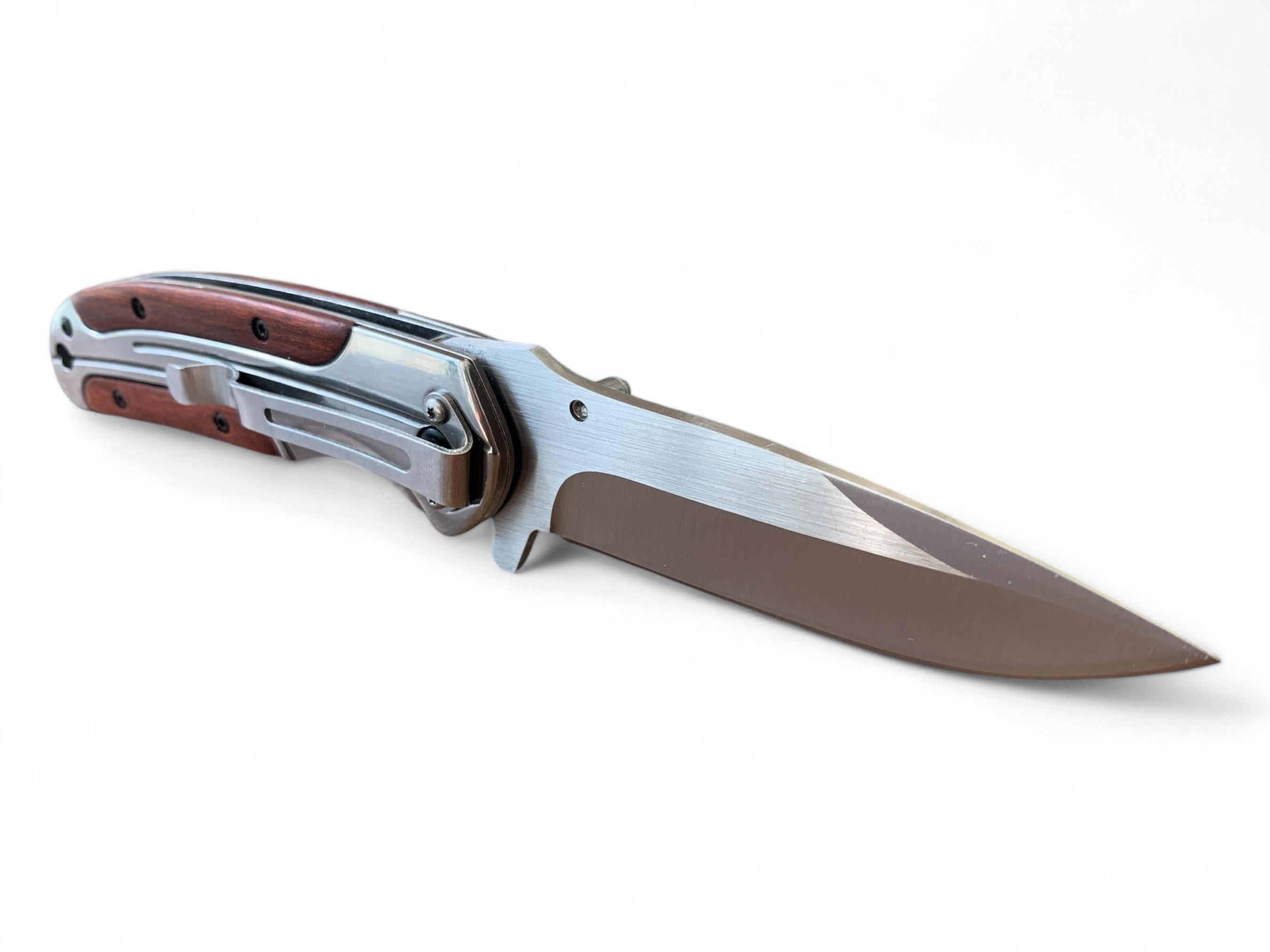 Browning полуавтоматичен сгъваем нож - 5Cr13MoV стомана, дървена дръжка, 21 см