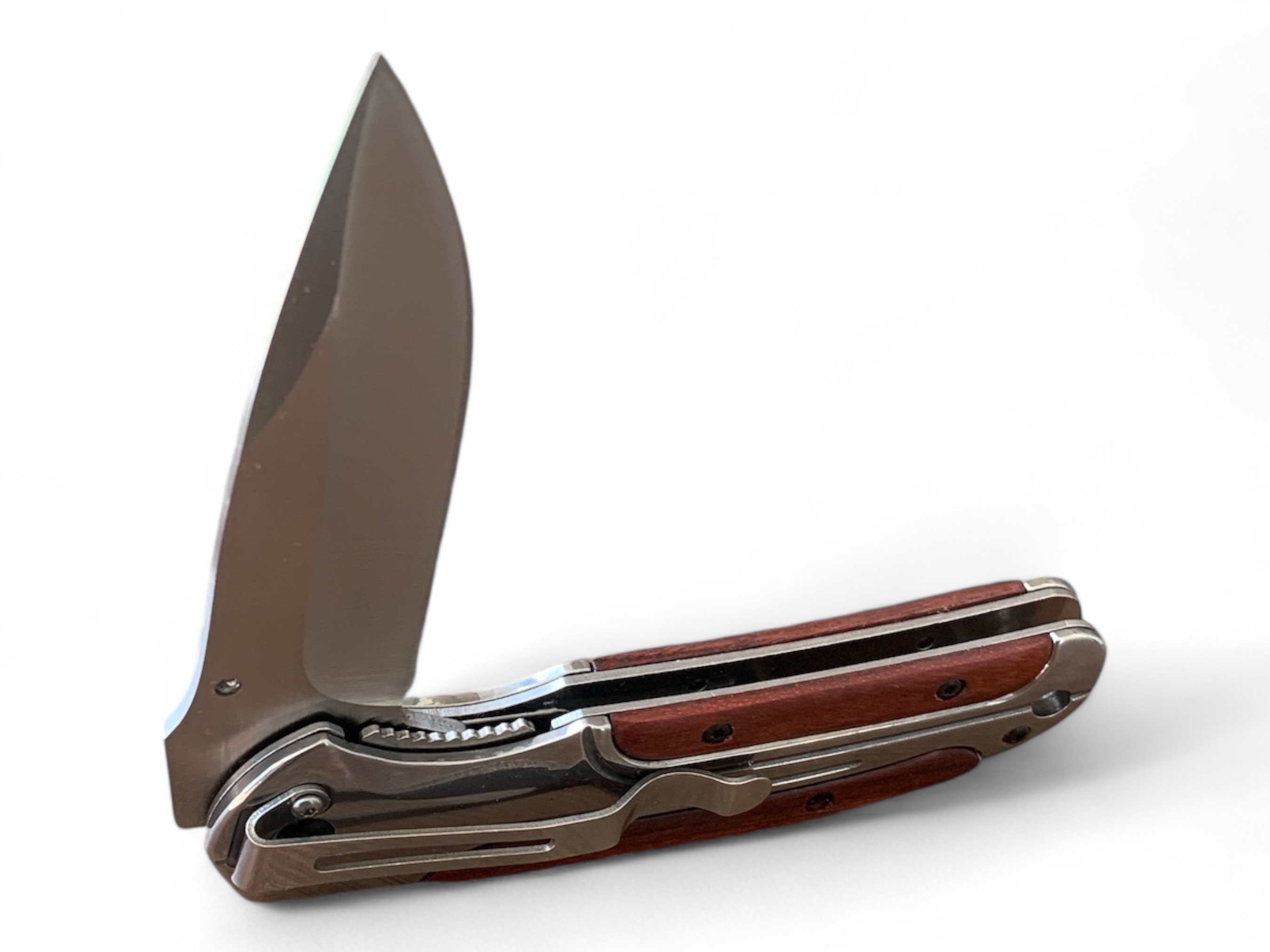 Browning полуавтоматичен сгъваем нож - 5Cr13MoV стомана, дървена дръжка, 21 см