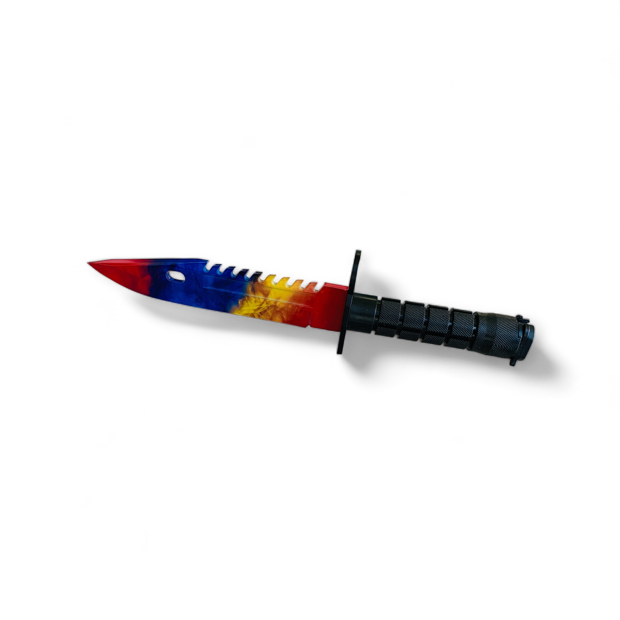 Байонетен нож с текстилна кания Tricolor Flame