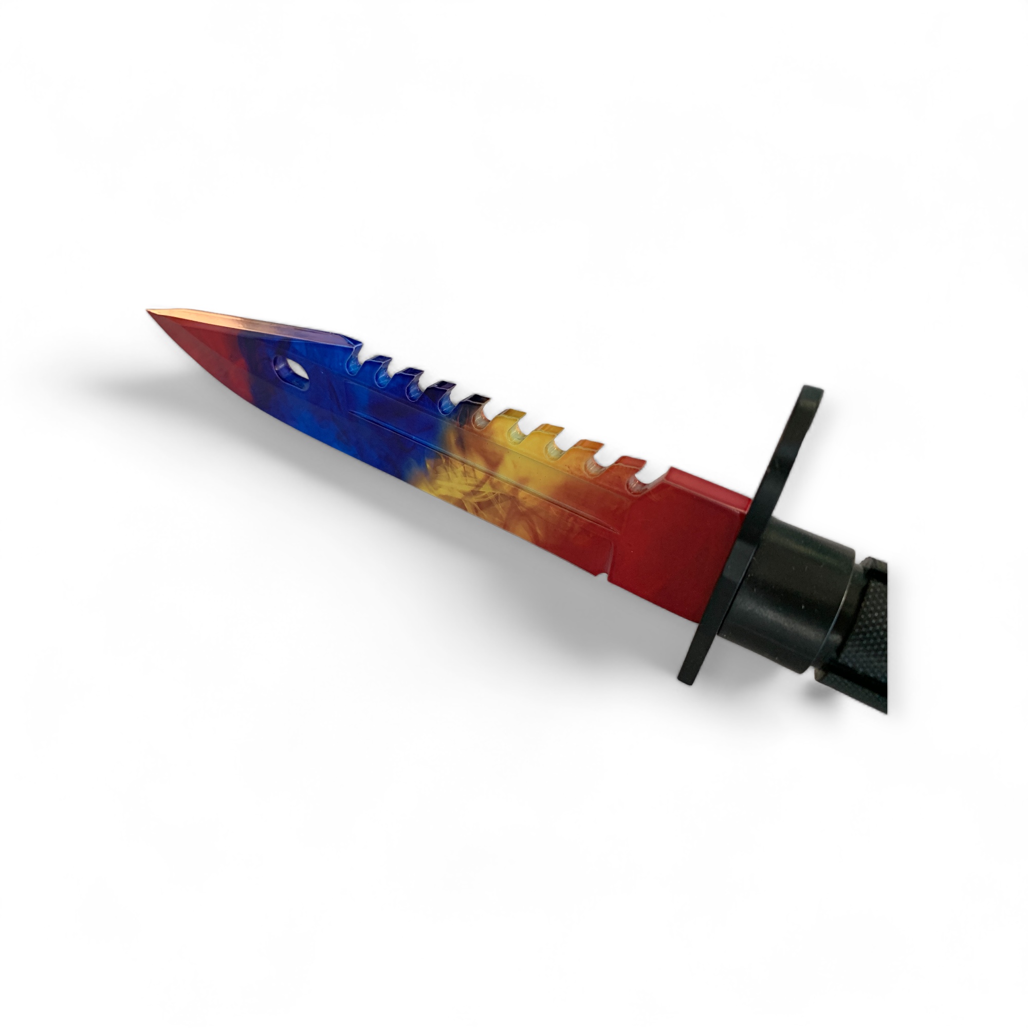Байонетен нож с текстилна кания Tricolor Flame