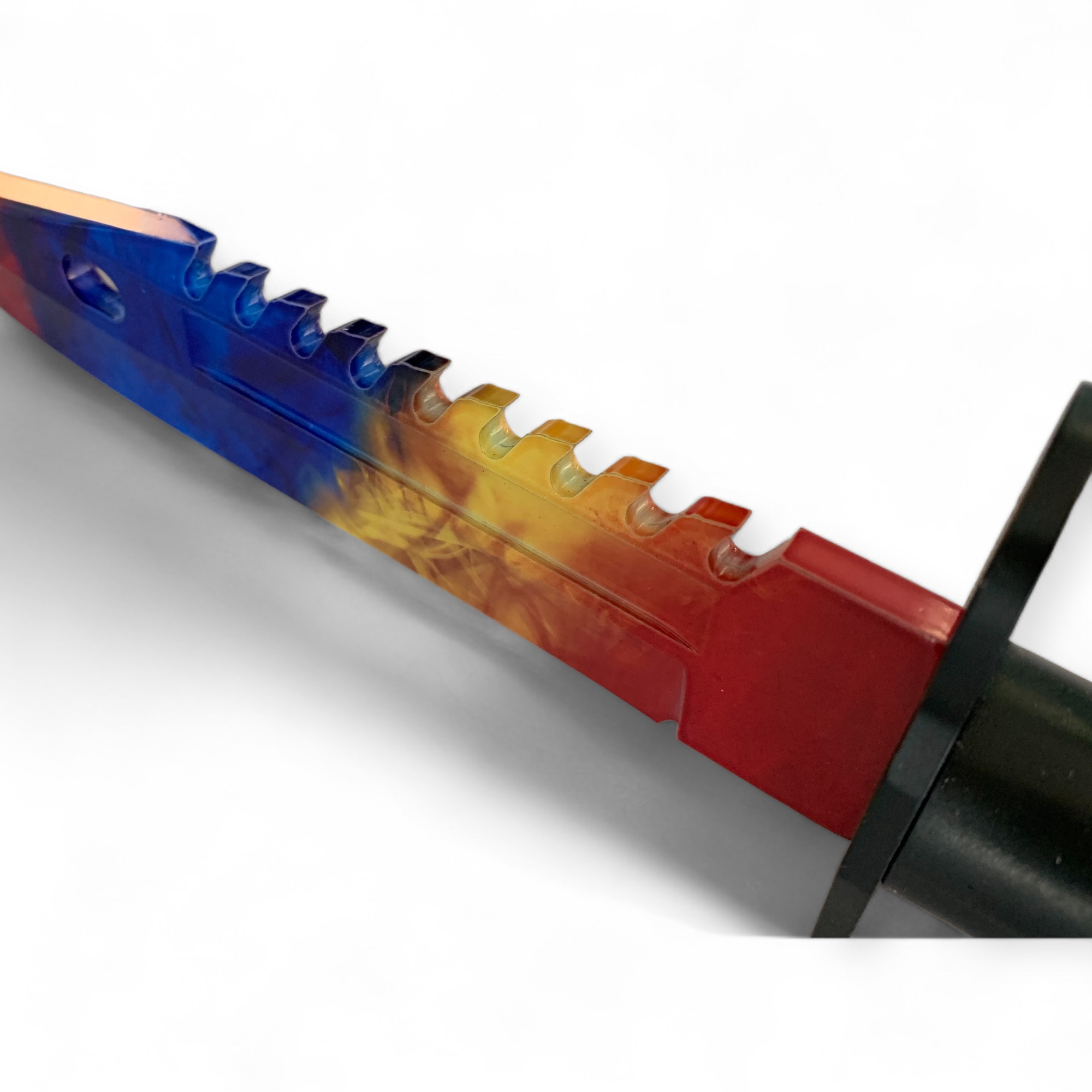 Байонетен нож с текстилна кания Tricolor Flame