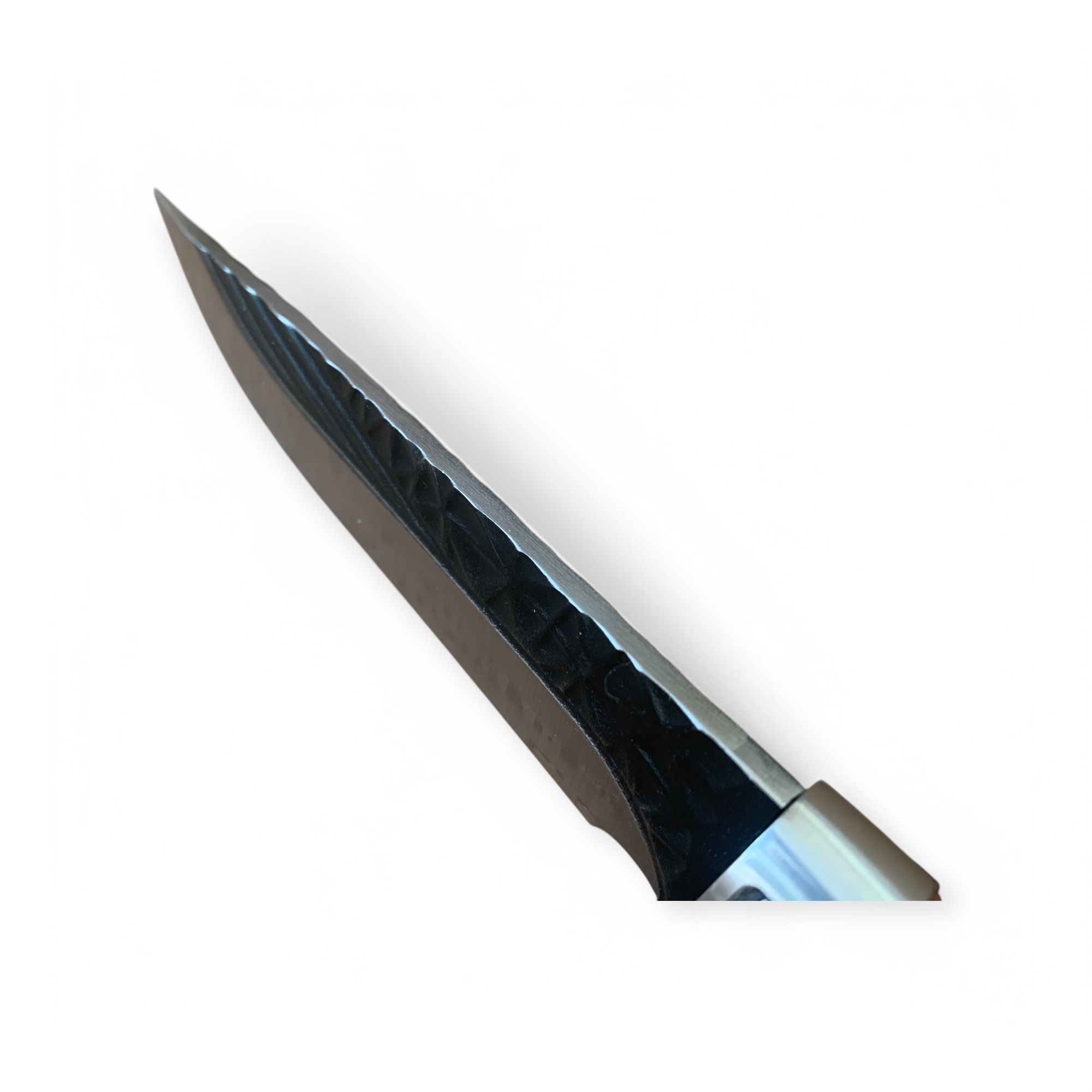 Ловен нож с дървена дръжка и кожена кания