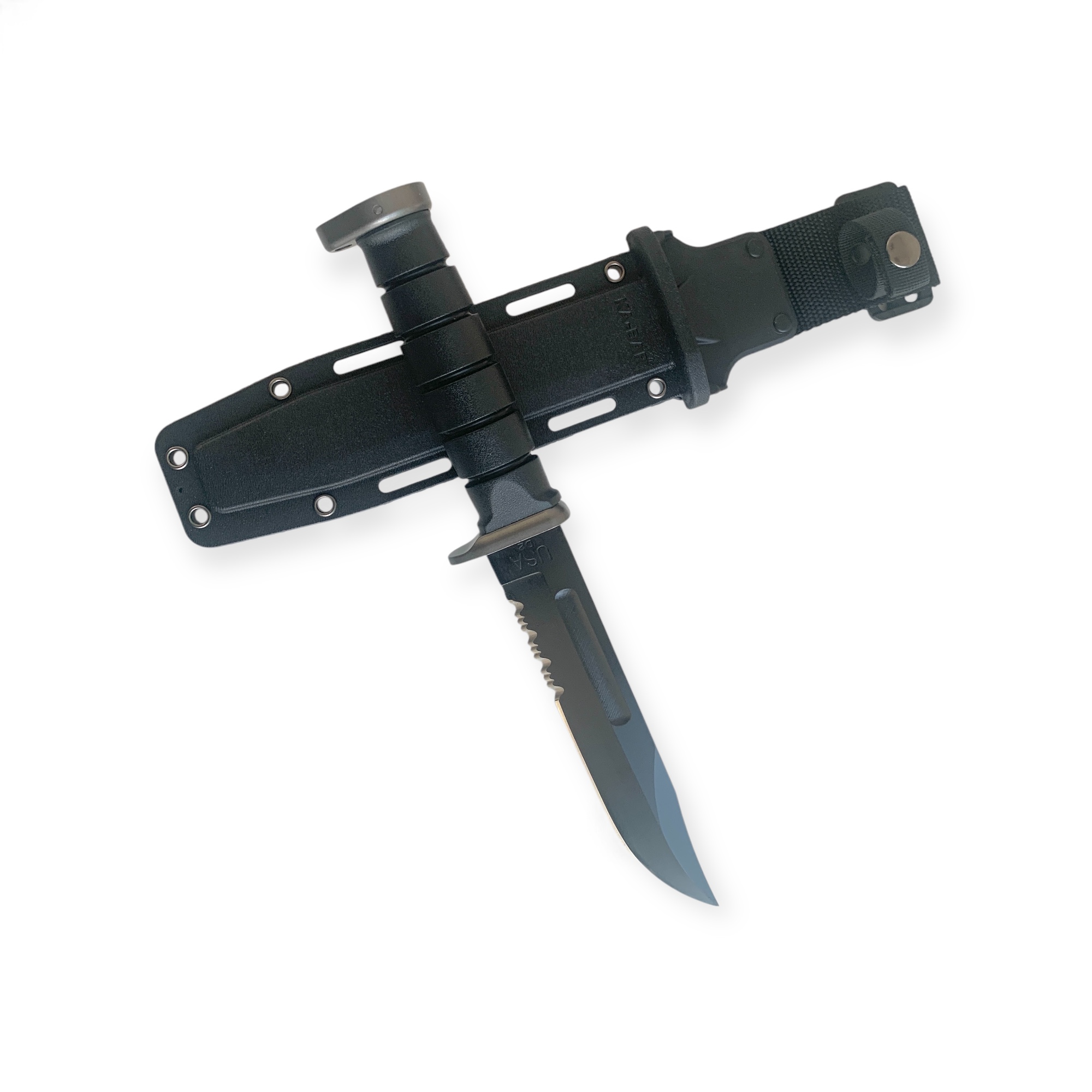 Кания от Kydex и тактически нож с D2 стомана