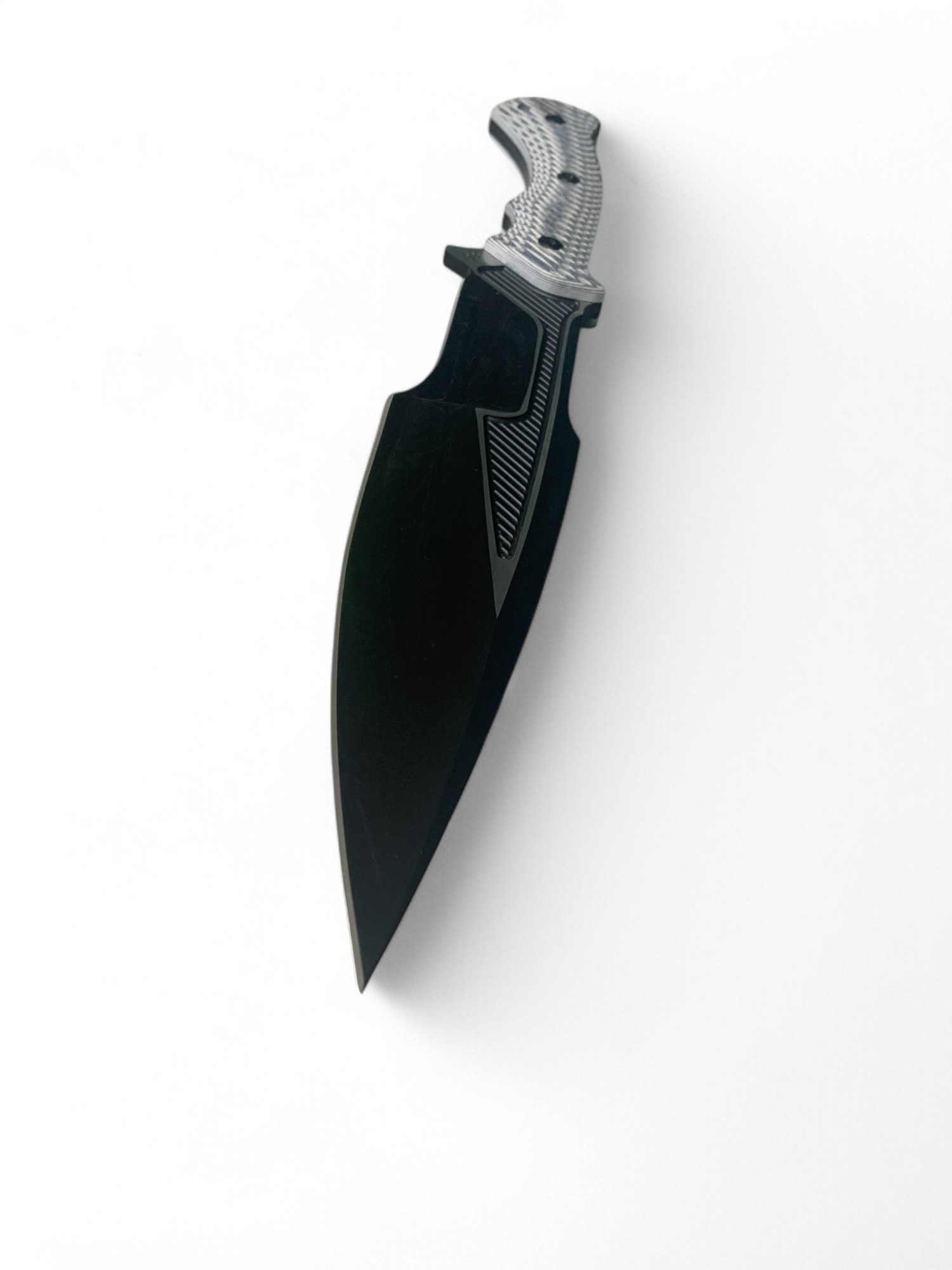 Тактически нож M48 с черно титаниево покритие и кожена кания
